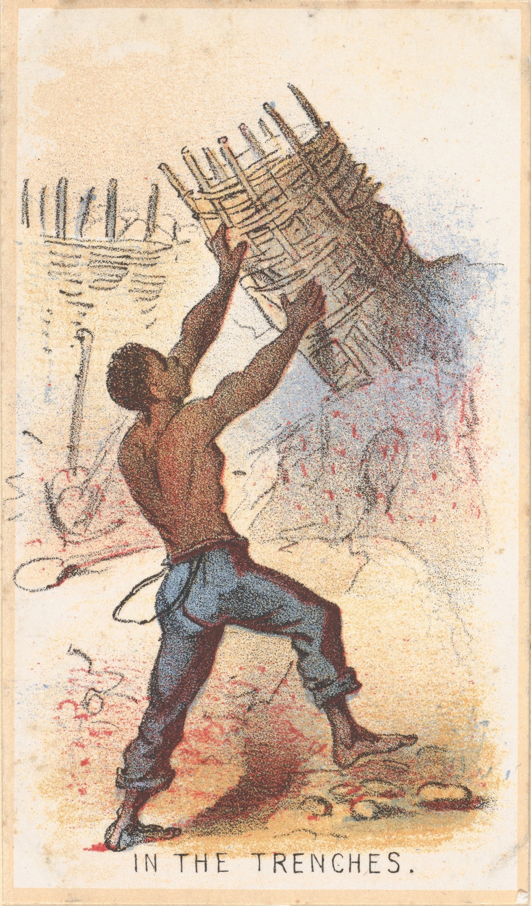 《在战壕里》（in the trenches）｜温斯洛·霍默 Winslow Homer｜1864