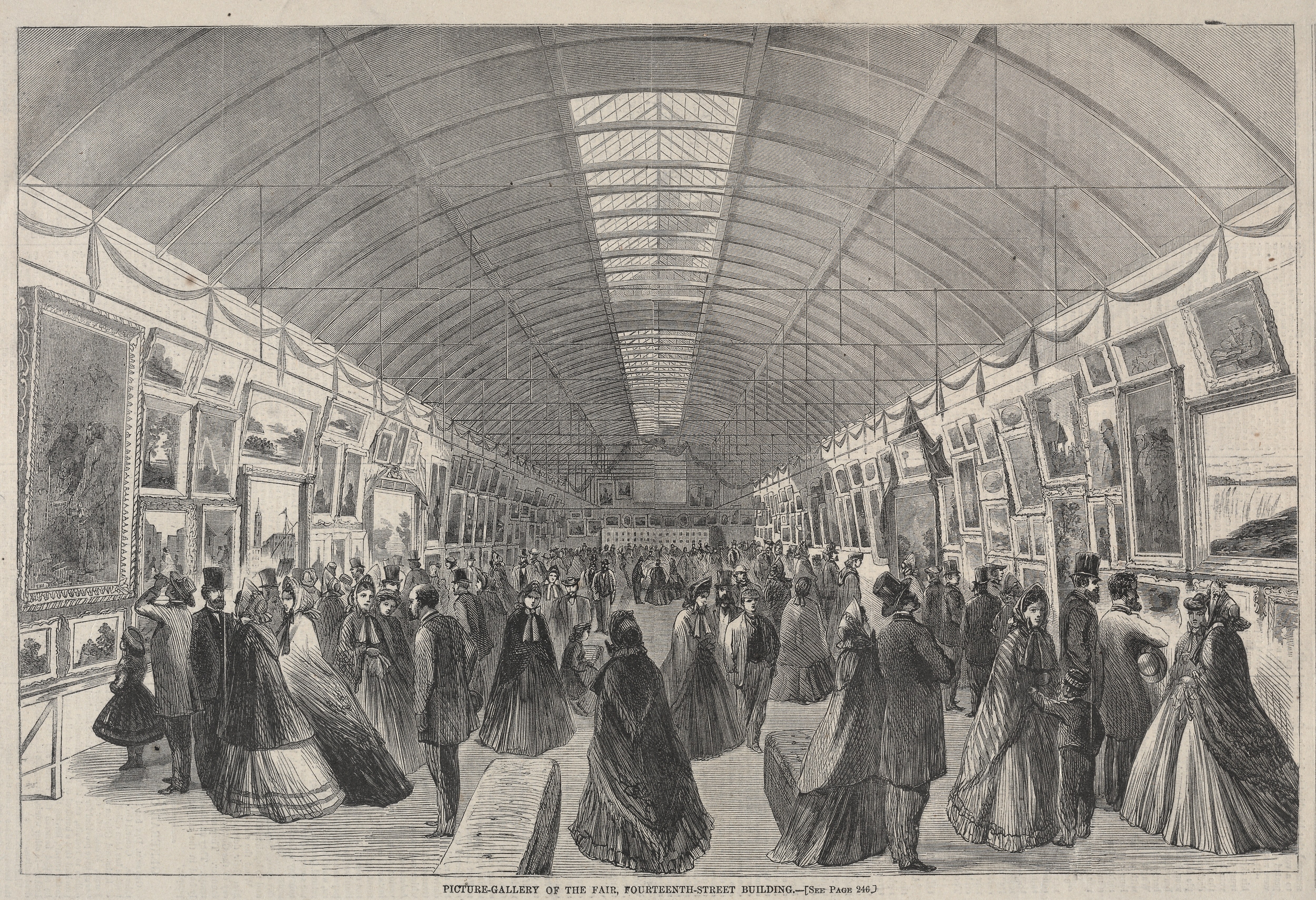 《博览会第十四街大楼图片库》（picture gallery of the fair fourteenth street building）｜温斯洛·霍默 Winslow Homer｜约1864