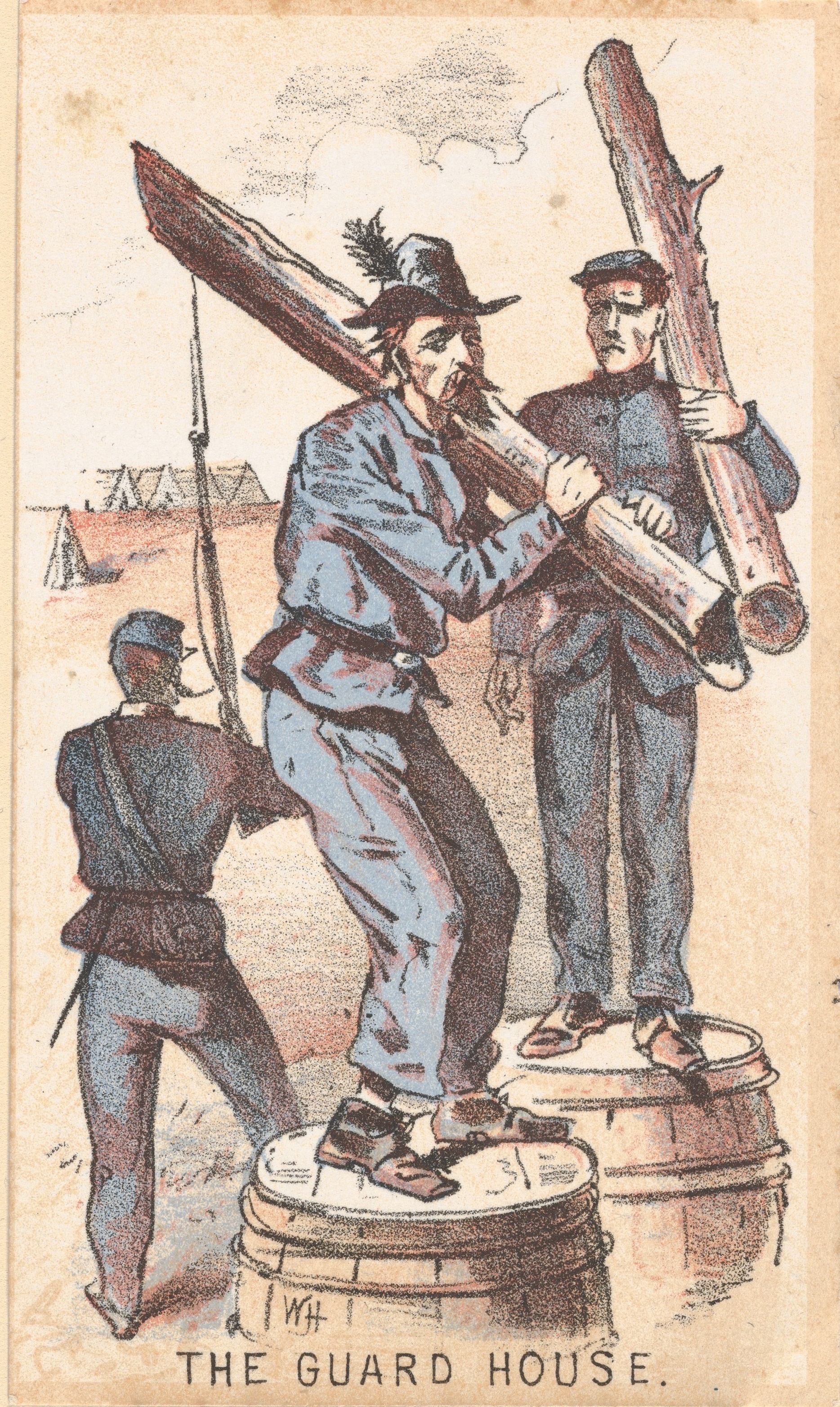 《警卫室》（the guard house）｜温斯洛·霍默 Winslow Homer｜1864