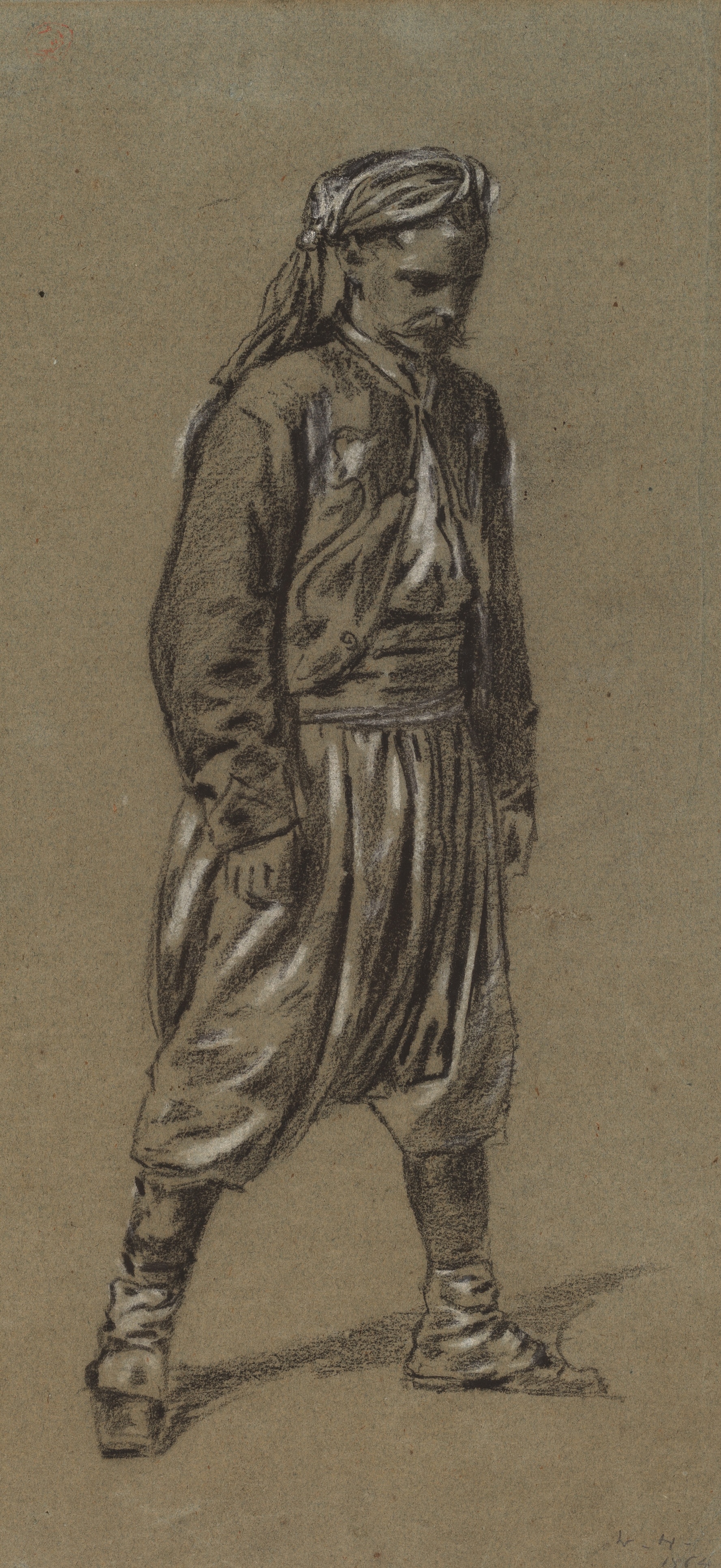 《祖阿韦》（zouave）｜温斯洛·霍默 Winslow Homer｜1864