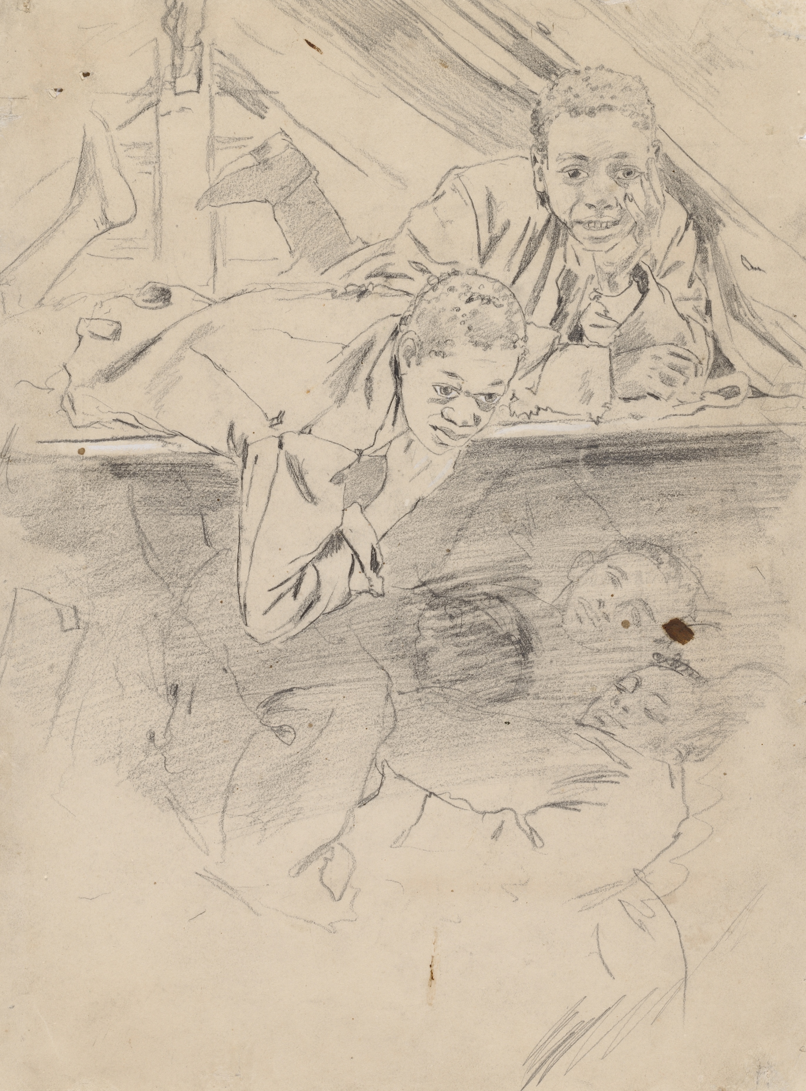《军靴反面研究》（study for army boots verso）｜温斯洛·霍默 Winslow Homer｜1865