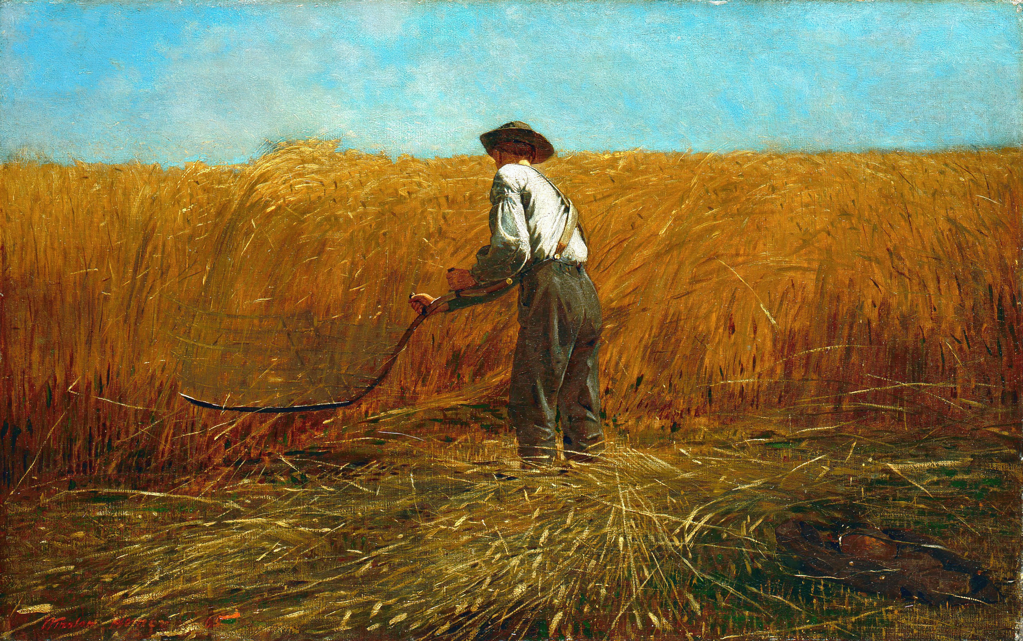 《新领域的老手》（the veteran in a new field）｜温斯洛·霍默 Winslow Homer｜1865
