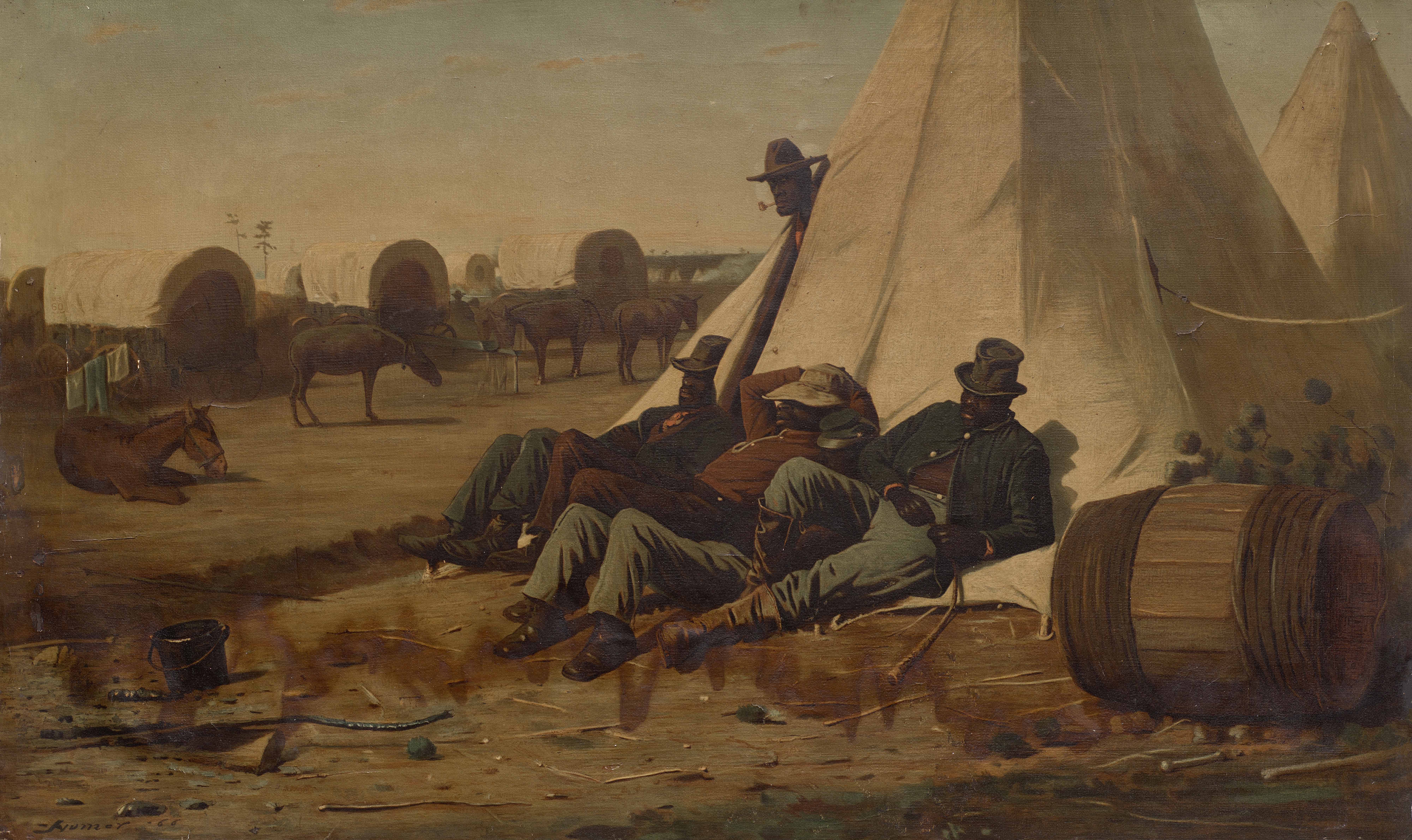 《光明的一面》（the bright side）｜温斯洛·霍默 Winslow Homer｜1866