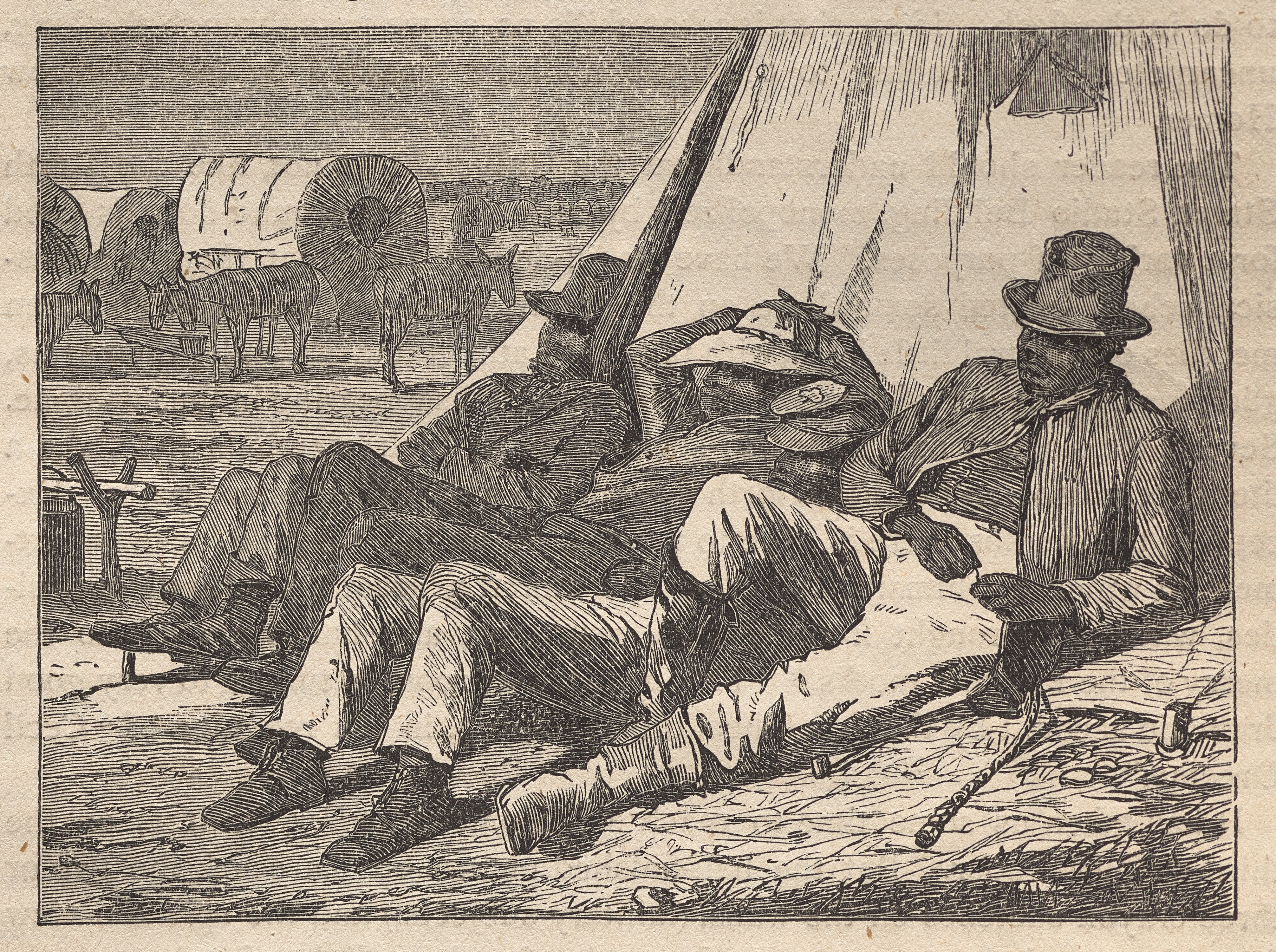《光明的一面》（the bright side）｜温斯洛·霍默 Winslow Homer｜1866