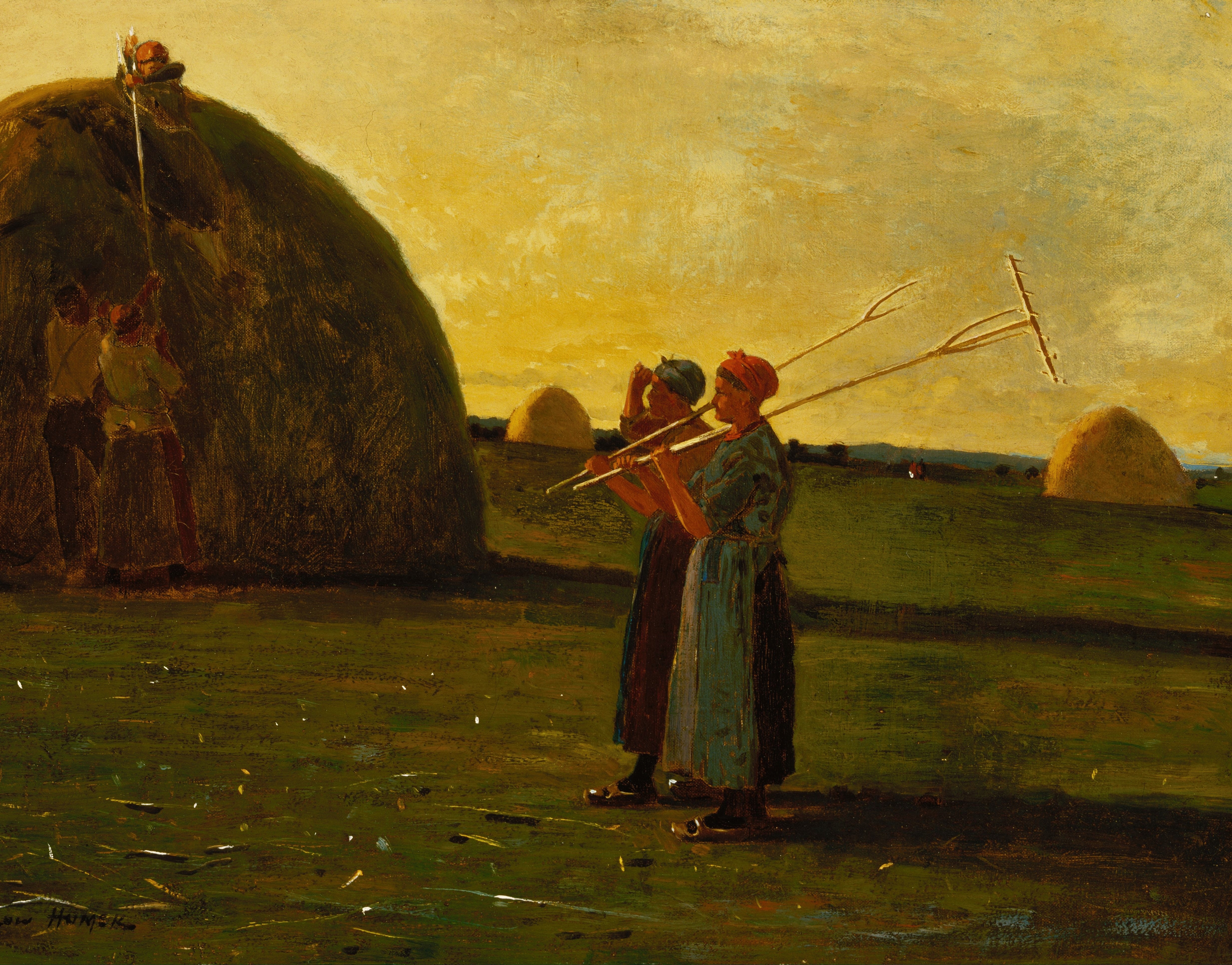 《干草机》（haymakers）｜温斯洛·霍默 Winslow Homer｜1867