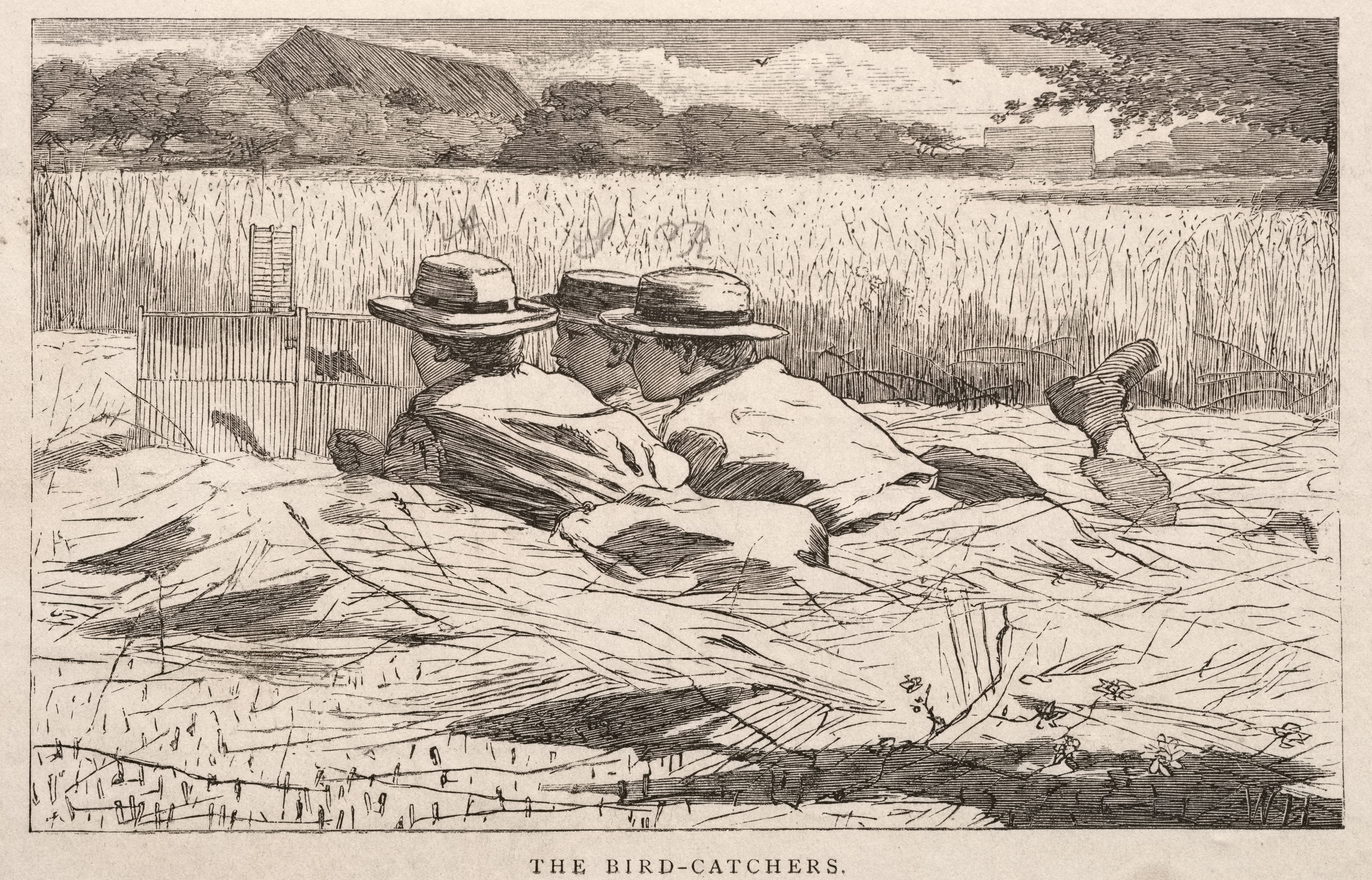 《捕鸟者》（the bird catchers）｜温斯洛·霍默 Winslow Homer｜1867