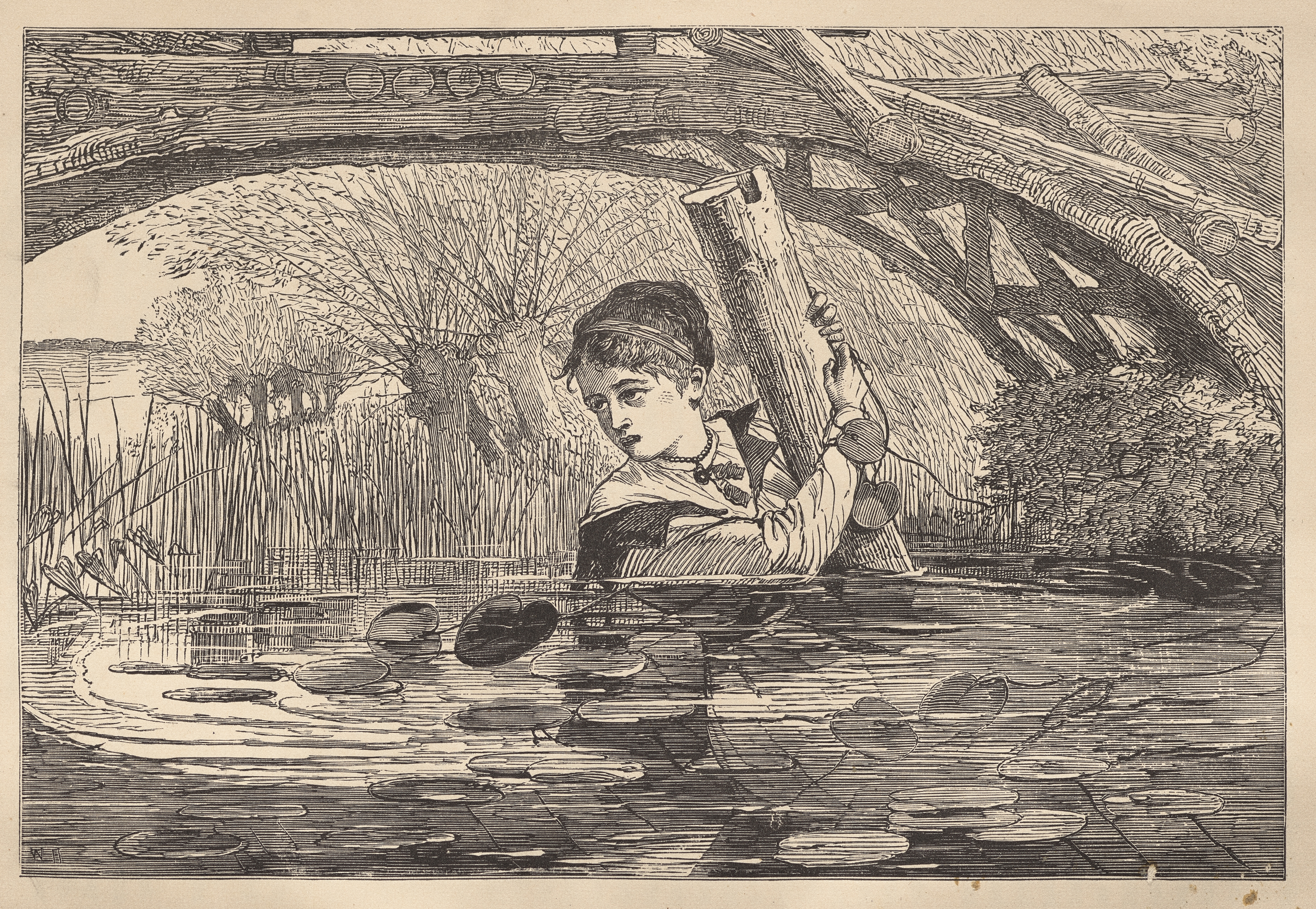 《奥林 快点 我快要死了》（orrin make haste i am perishing）｜温斯洛·霍默 Winslow Homer｜1868