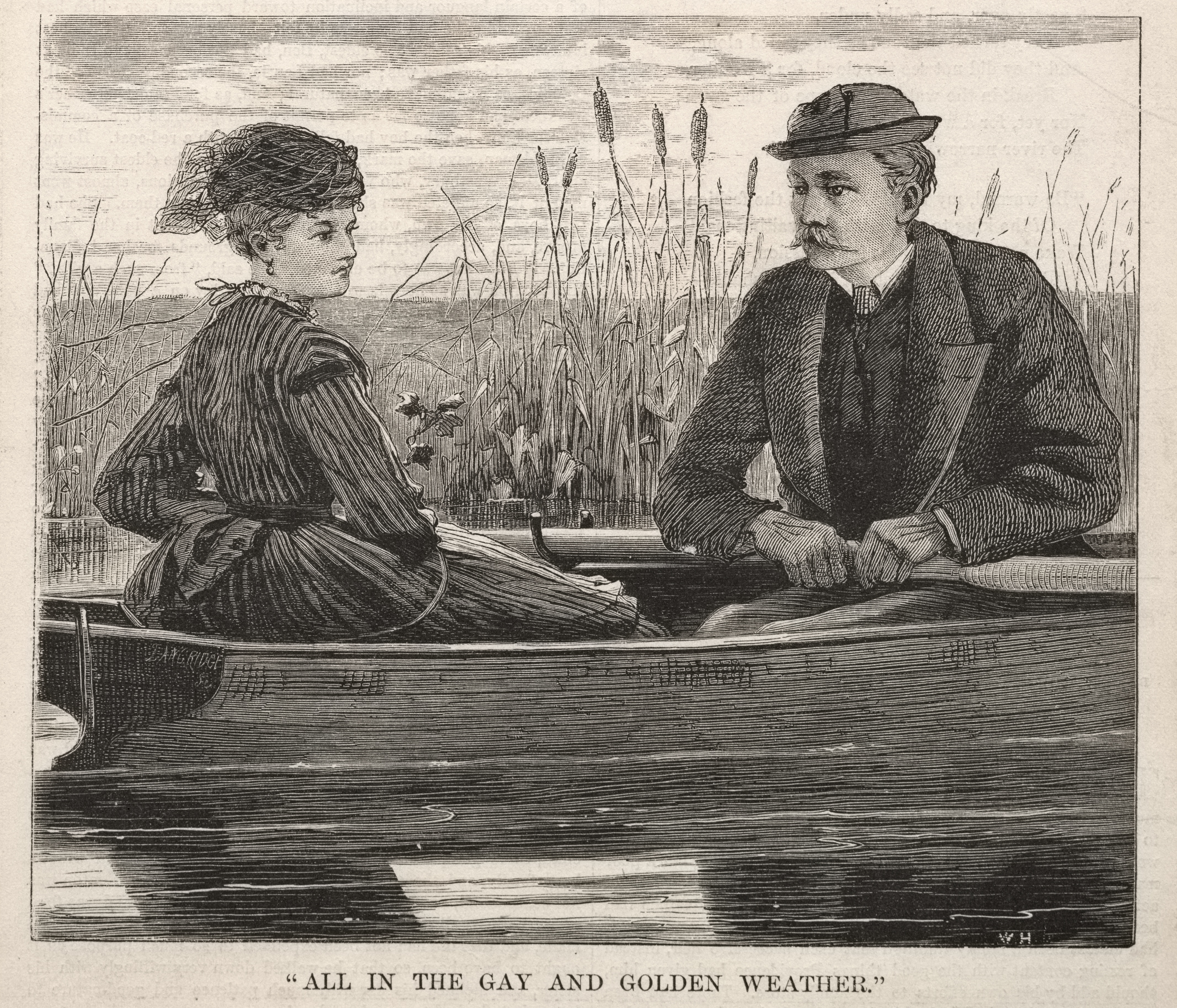 《一切都在欢乐而金色的天气里》（all in the gay and golden weather）｜温斯洛·霍默 Winslow Homer｜1869