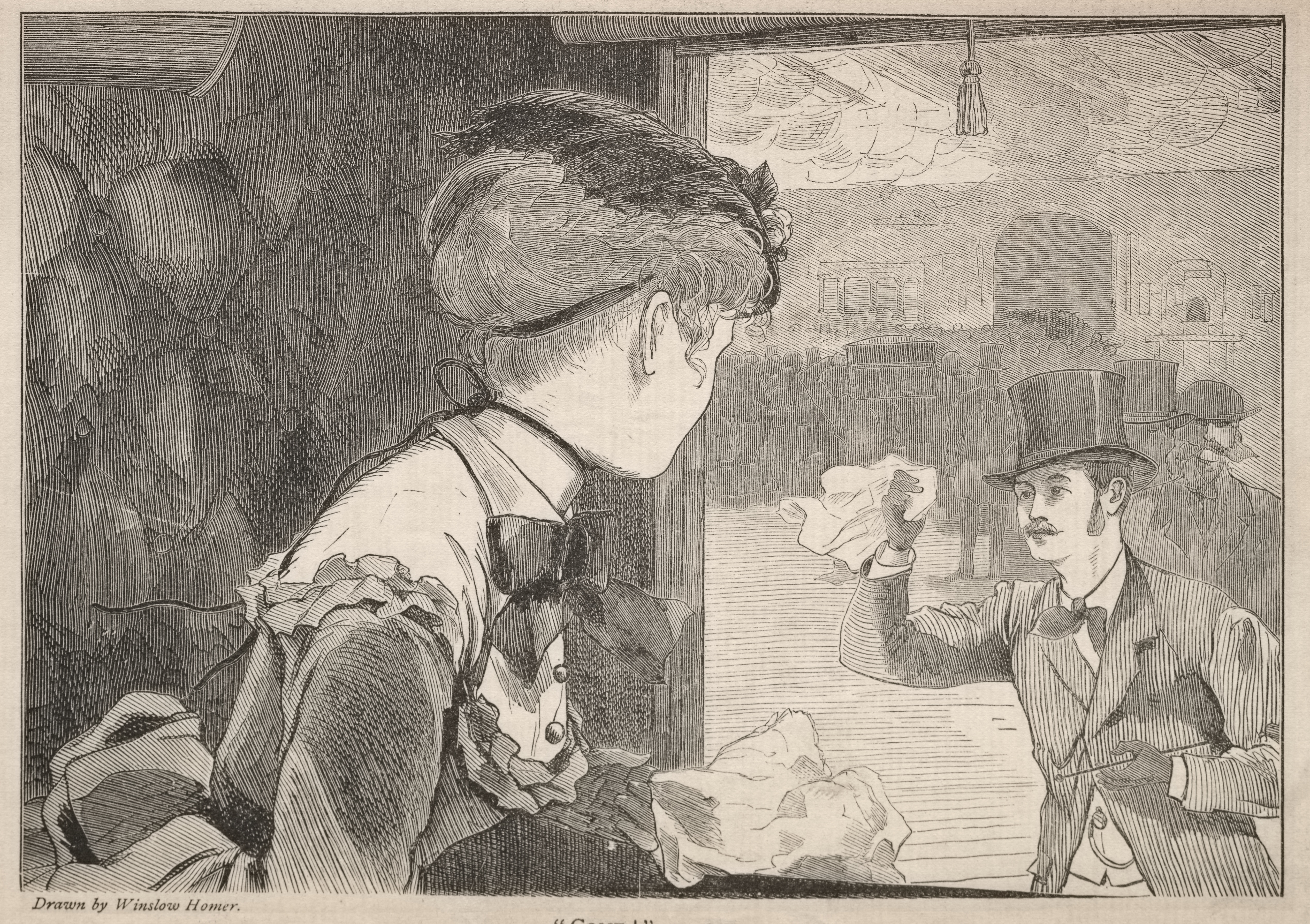 《来》（come）｜温斯洛·霍默 Winslow Homer｜1869