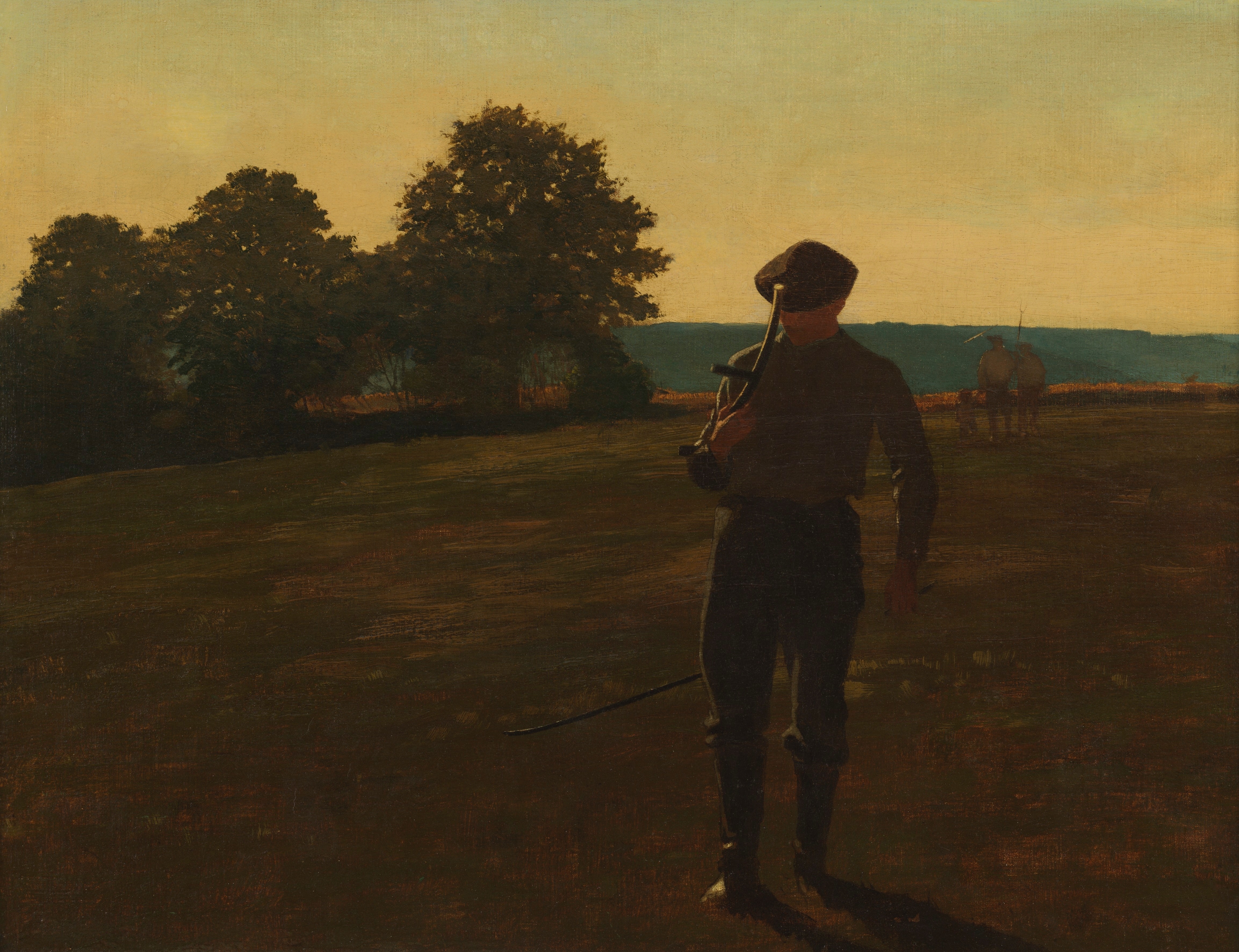 《拿着镰刀的男人》（man with a scythe）｜温斯洛·霍默 Winslow Homer｜约1869