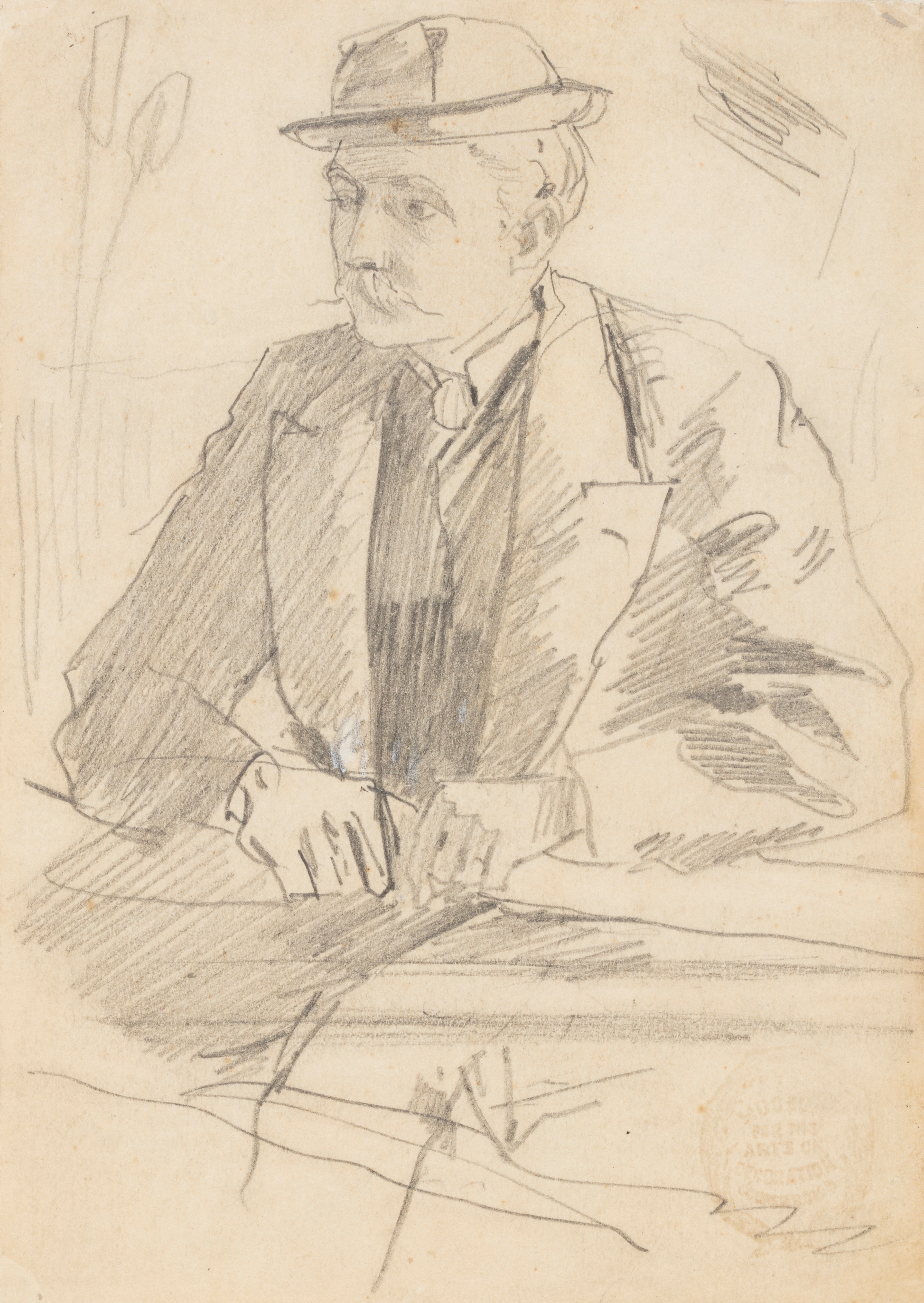 《一个男人的肖像》（portrait of a man）｜温斯洛·霍默 Winslow Homer｜1869