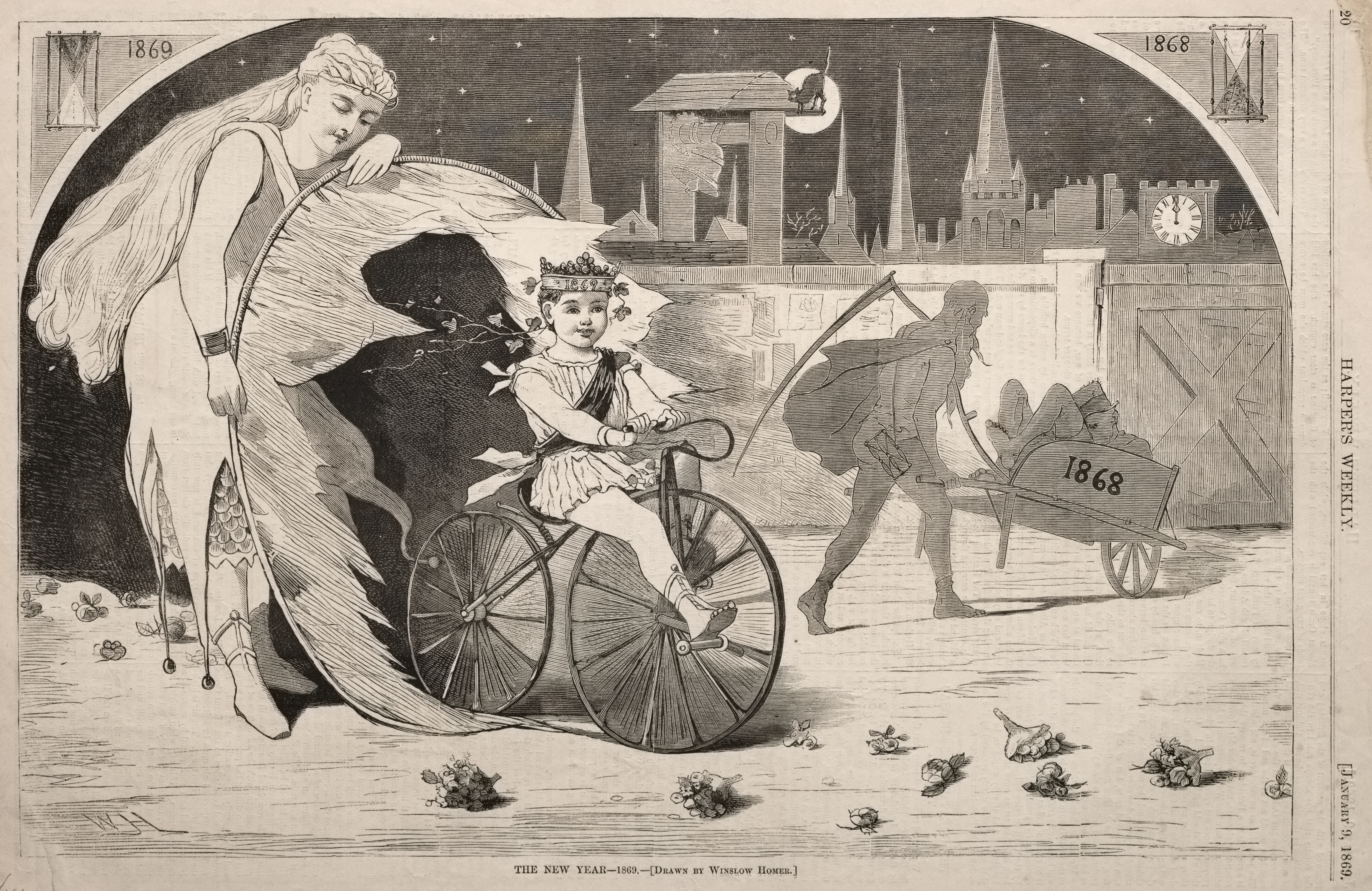 《新的一年》（the new year）｜温斯洛·霍默 Winslow Homer｜1869–1868