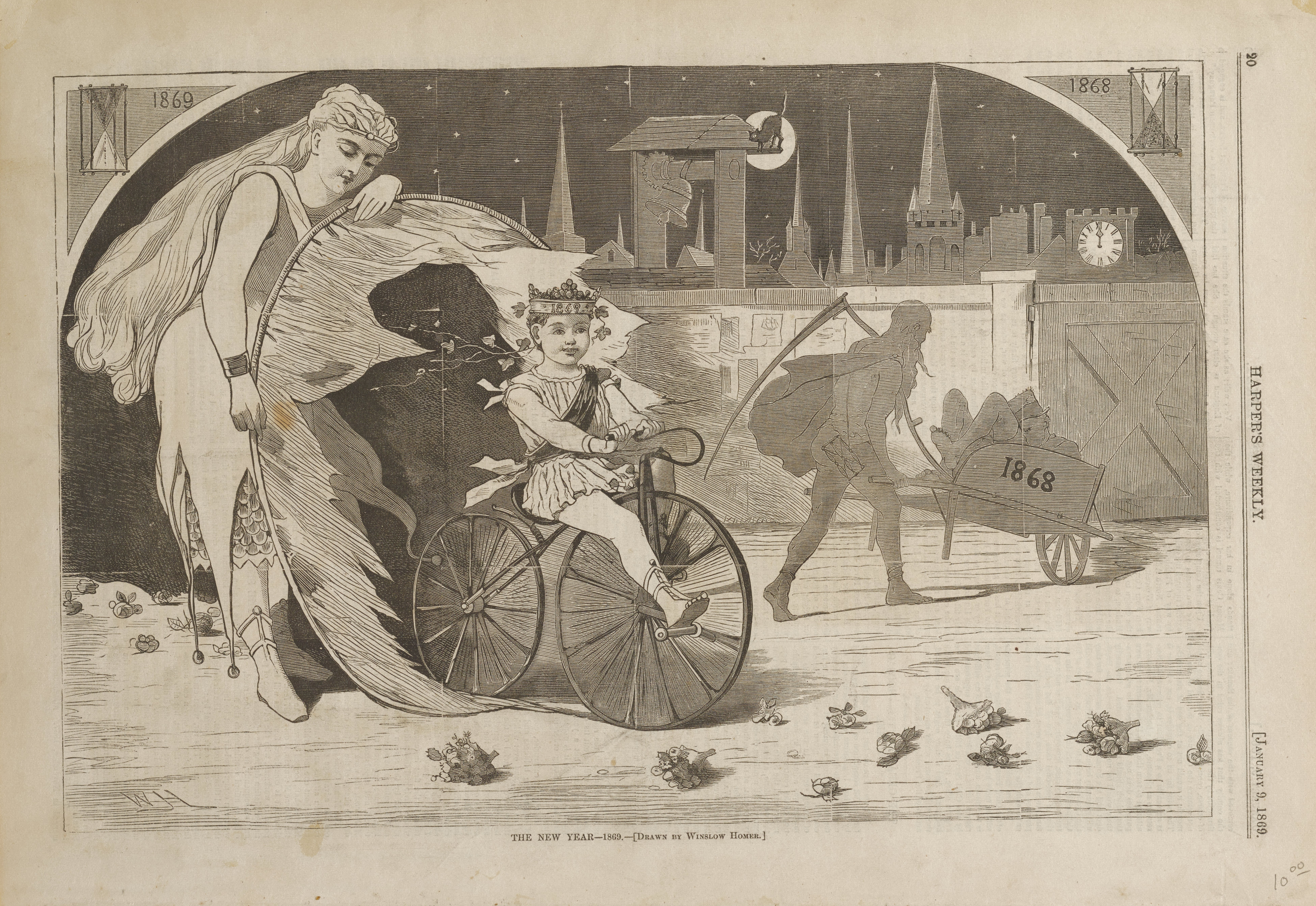 《新的一年》（the new year）｜温斯洛·霍默 Winslow Homer｜1869