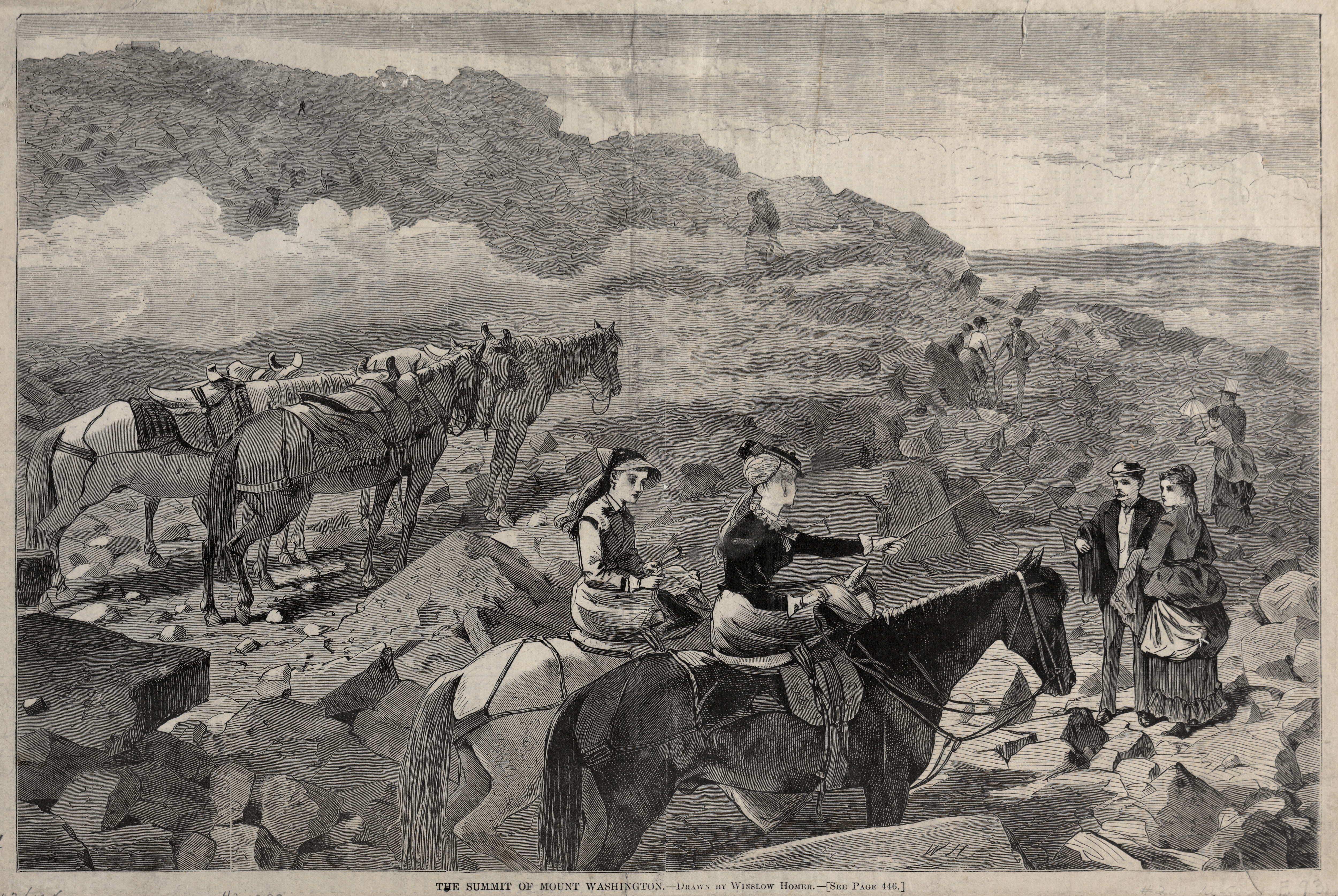 《华盛顿山的山顶》（the summit of mount washington）｜温斯洛·霍默 Winslow Homer｜1869