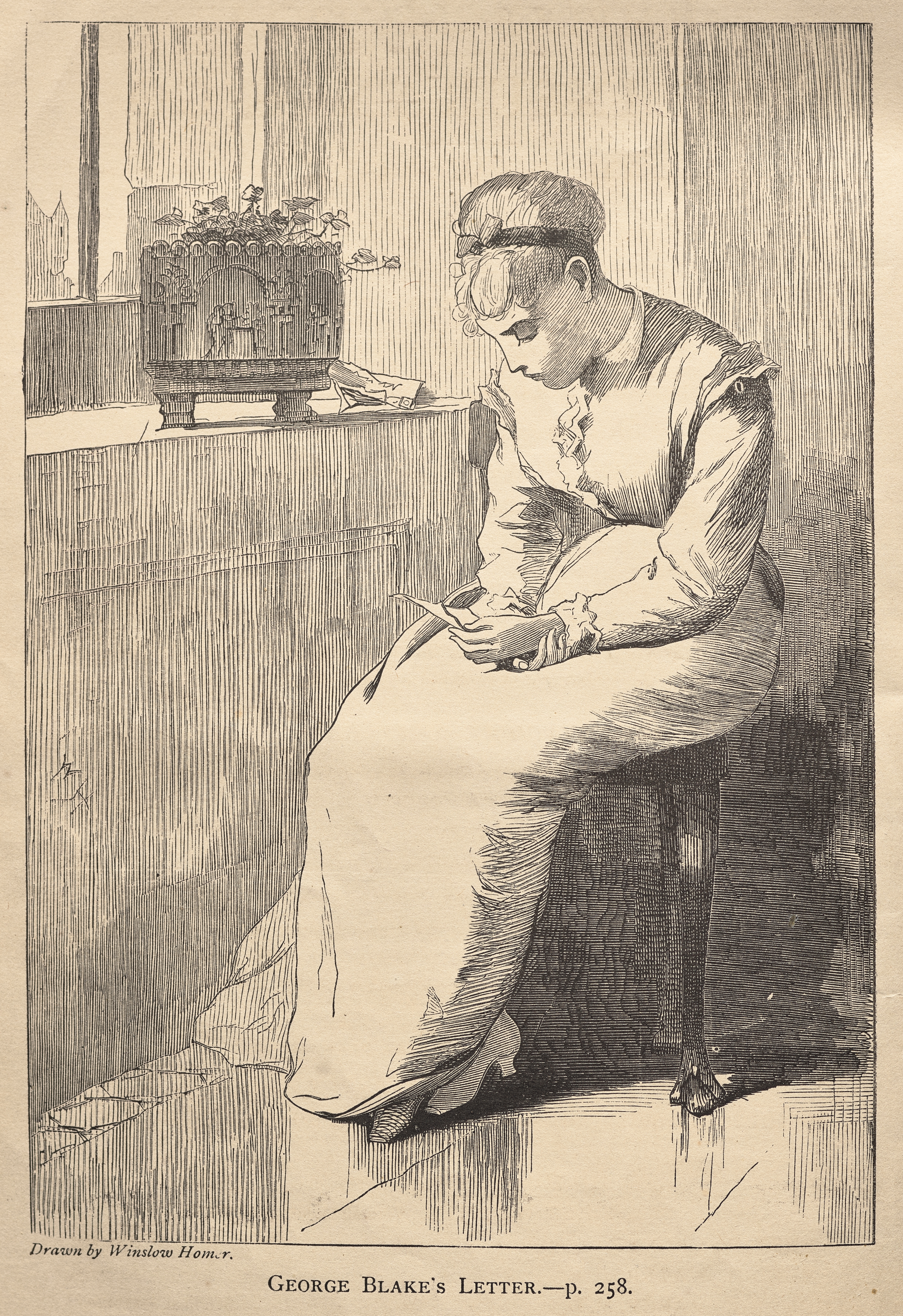 《乔治·布莱克的信》（george blakes letter）｜温斯洛·霍默 Winslow Homer｜1870