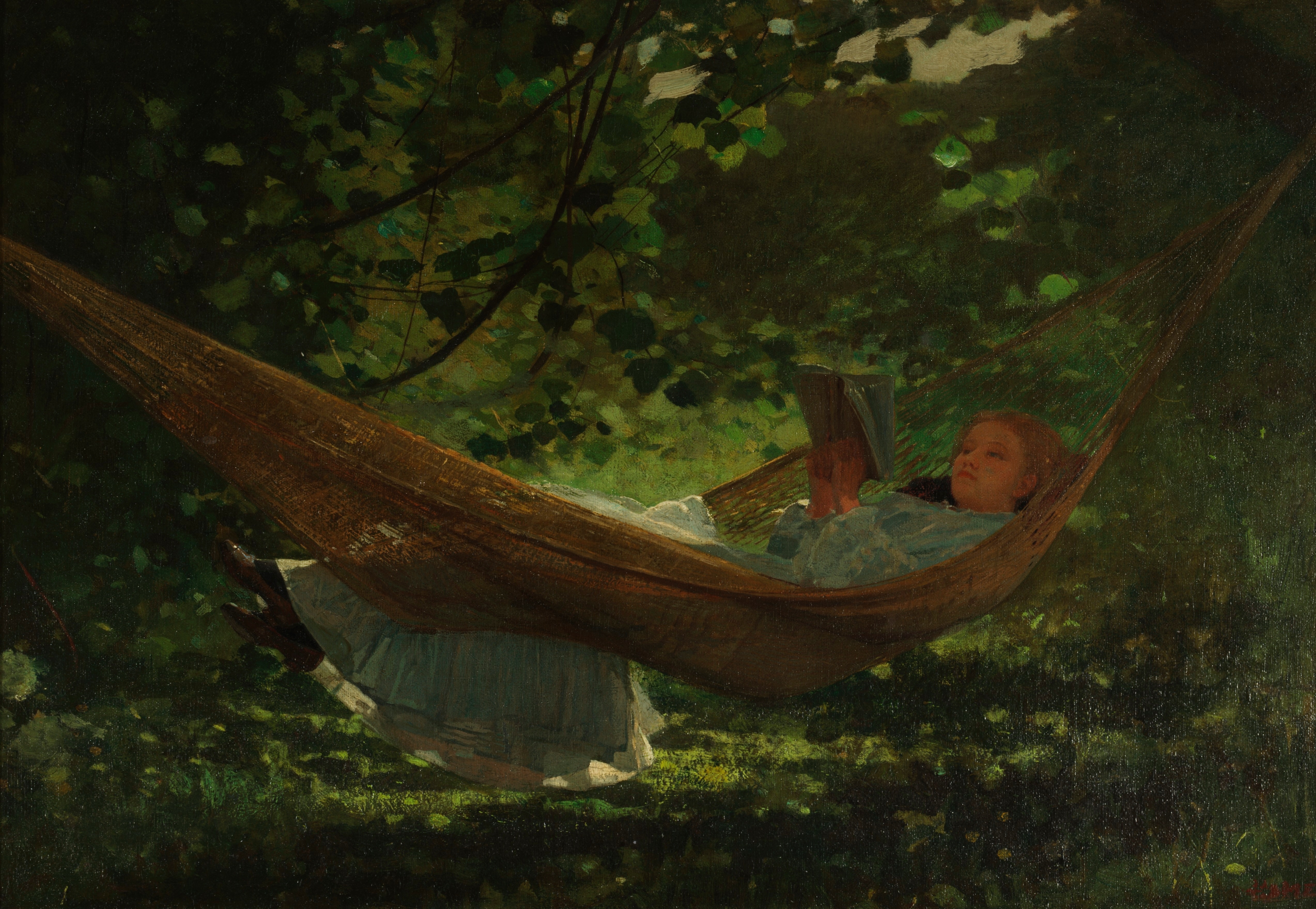 《阳光和阴影》（sunlight and shadow）｜温斯洛·霍默 Winslow Homer｜1872