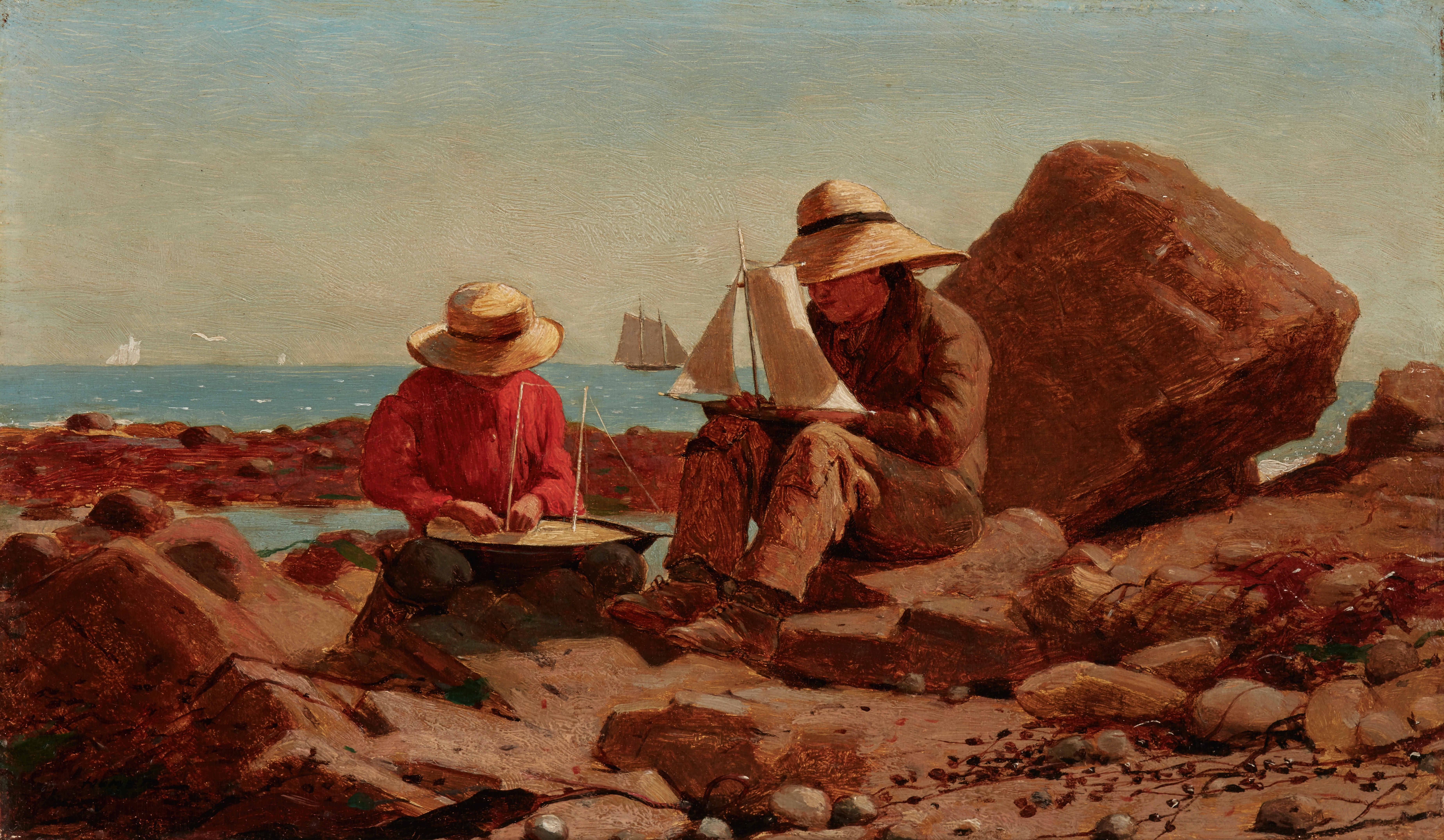 《造船者》（the boat builders）｜温斯洛·霍默 Winslow Homer｜1873