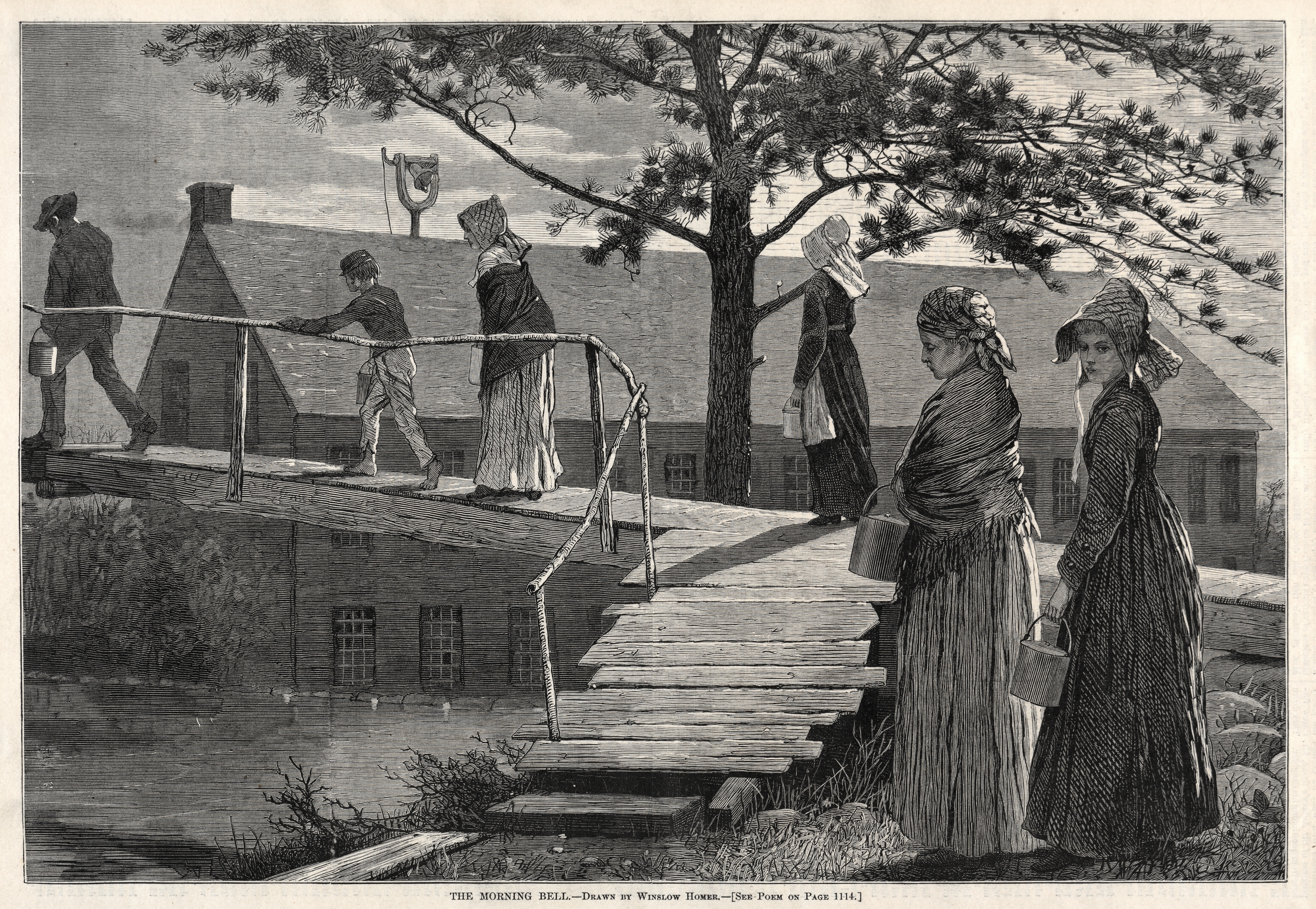 《晨钟》（the morning bell）｜温斯洛·霍默 Winslow Homer｜1873
