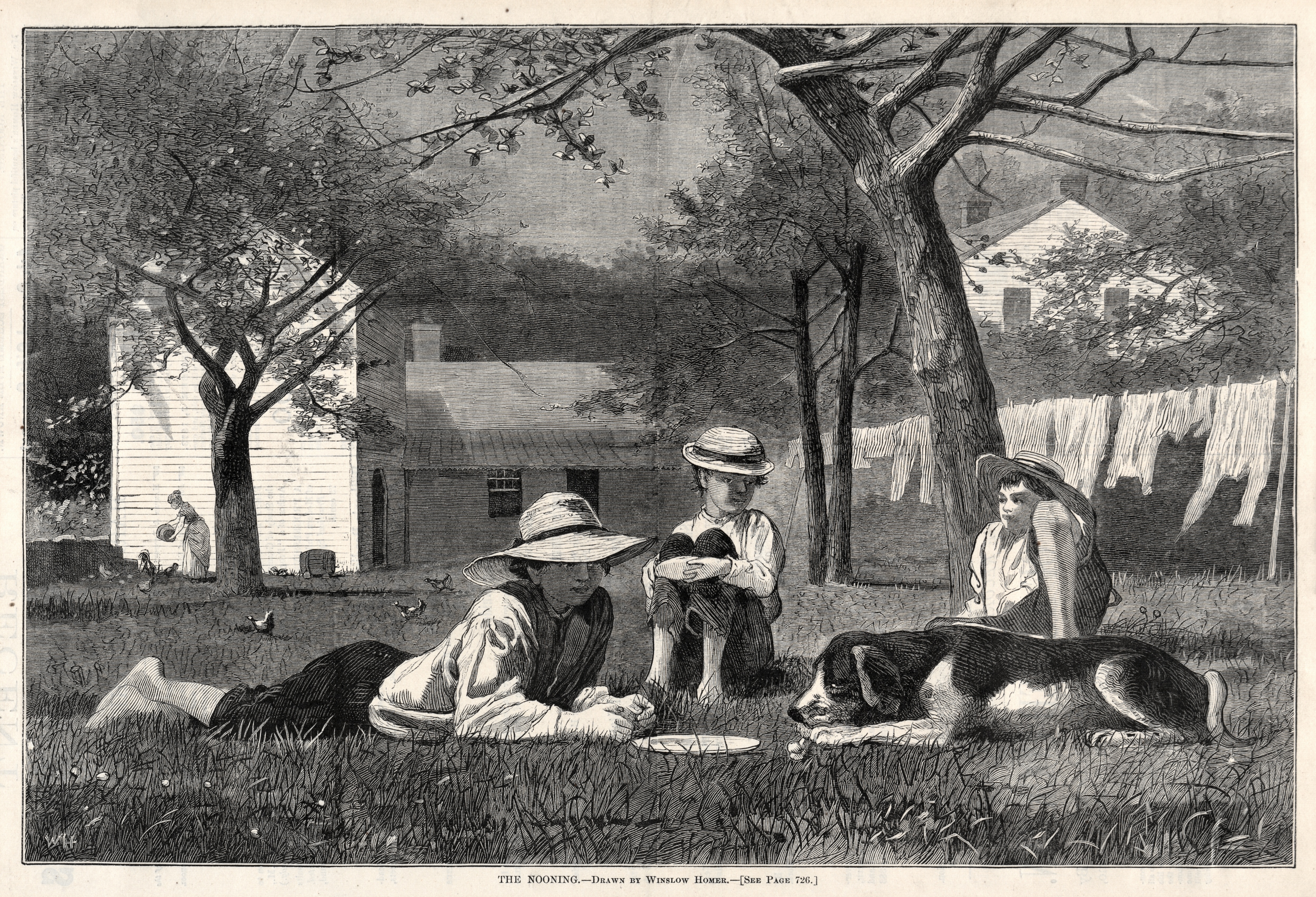 《中午》（the nooning）｜温斯洛·霍默 Winslow Homer｜1873