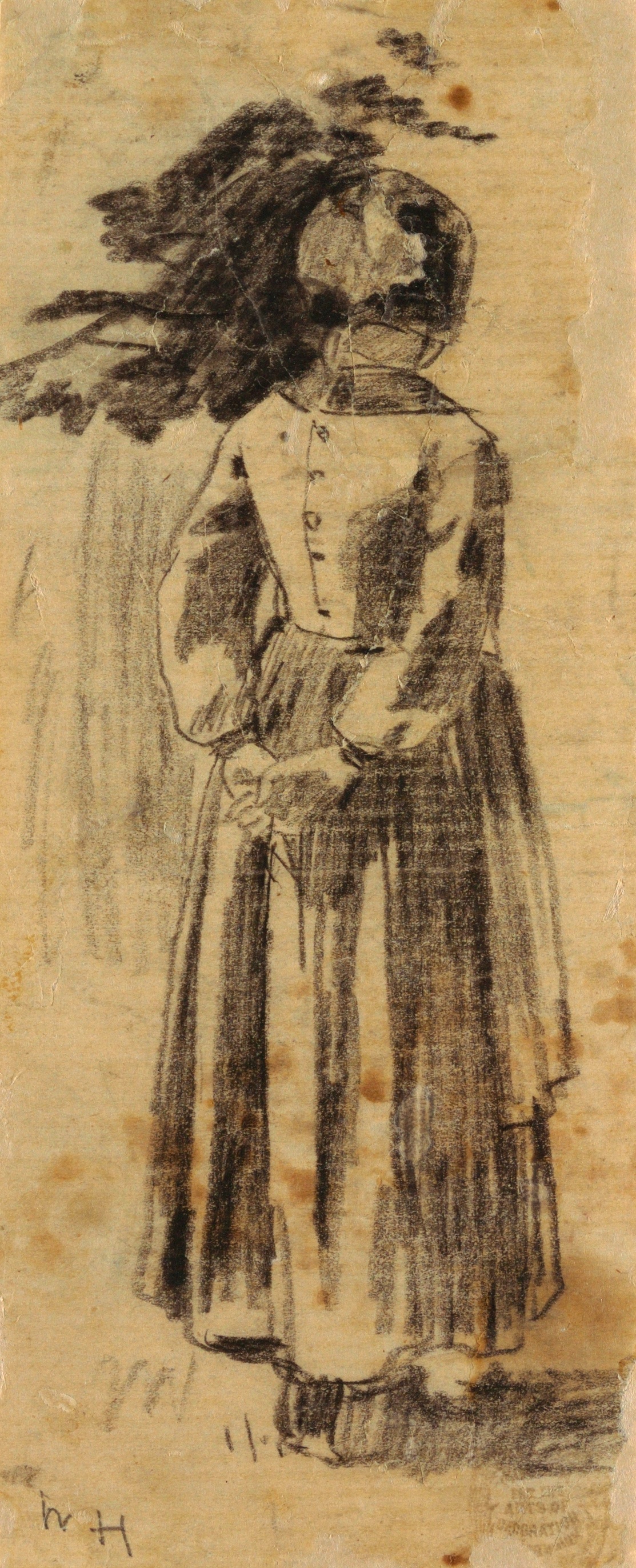 《女孩》（girl）｜温斯洛·霍默 Winslow Homer｜约1874