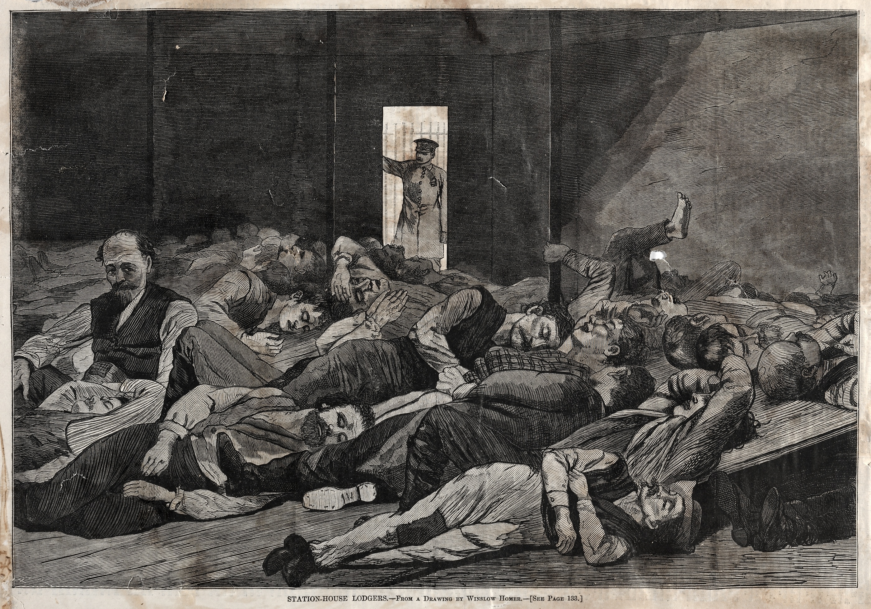《车站房的房客》（station house lodgers）｜温斯洛·霍默 Winslow Homer｜1874