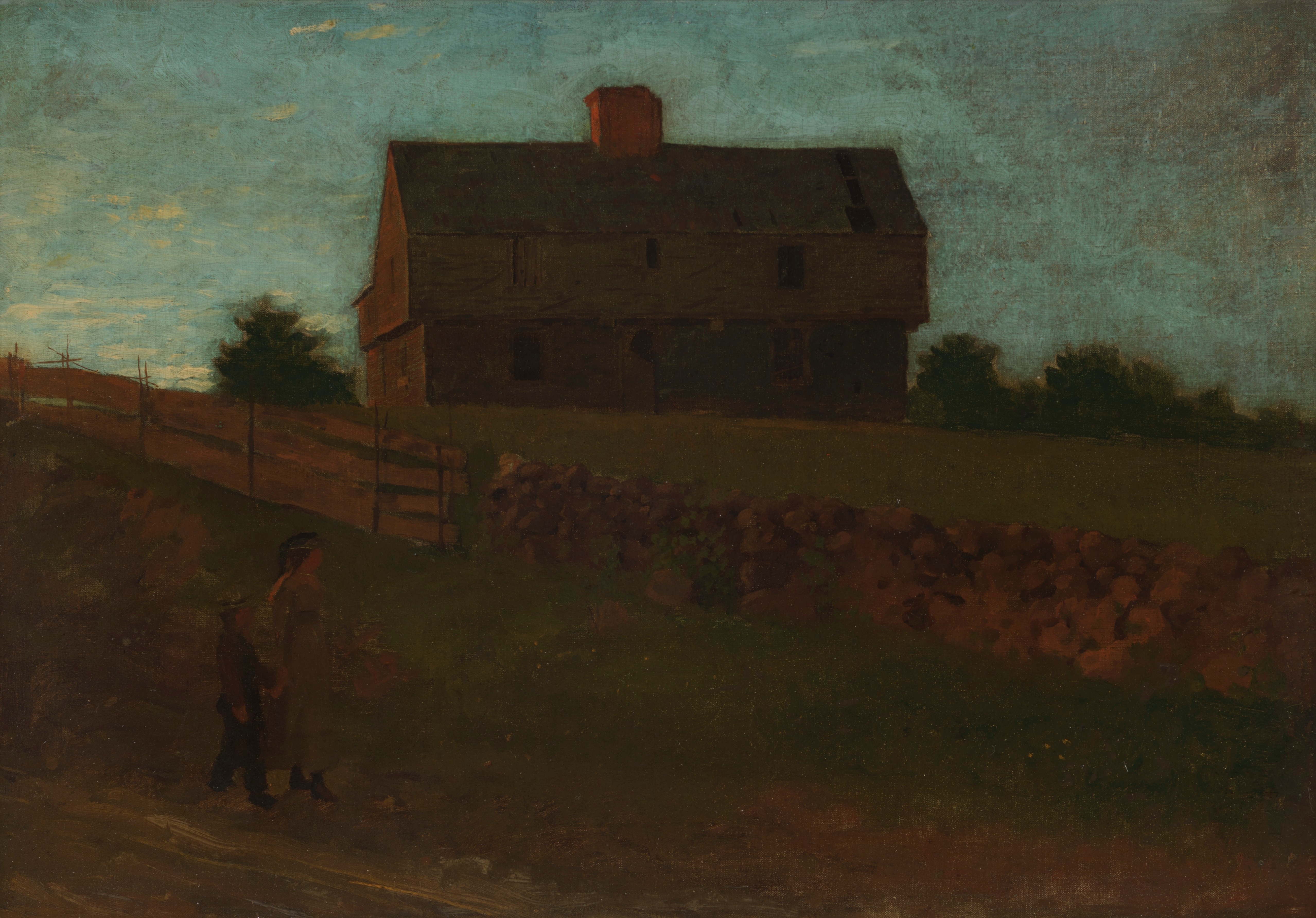 《驻军大楼 约克 缅因州》（garrison house york maine）｜温斯洛·霍默 Winslow Homer｜1875