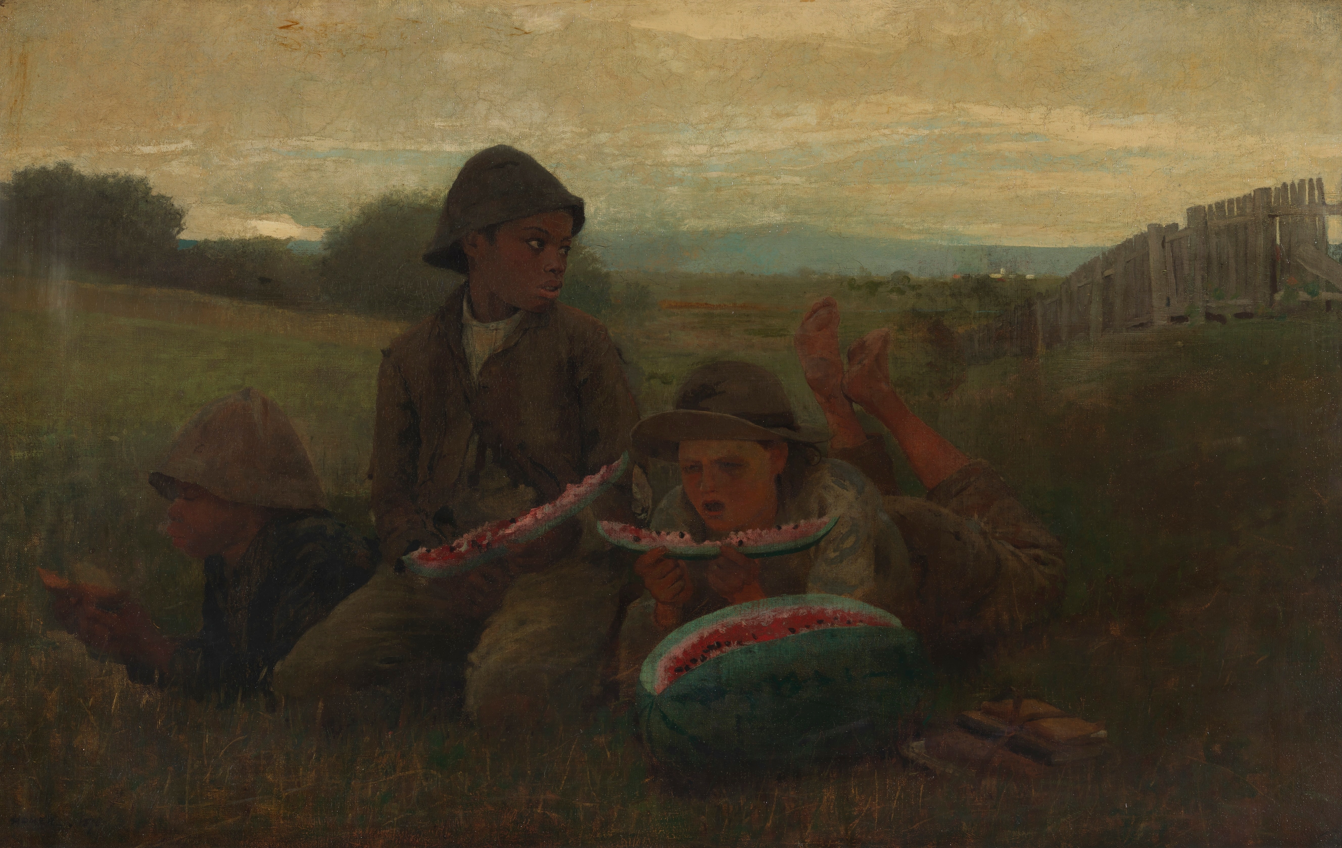 《西瓜男孩们》（the watermelon boys）｜温斯洛·霍默 Winslow Homer｜1876