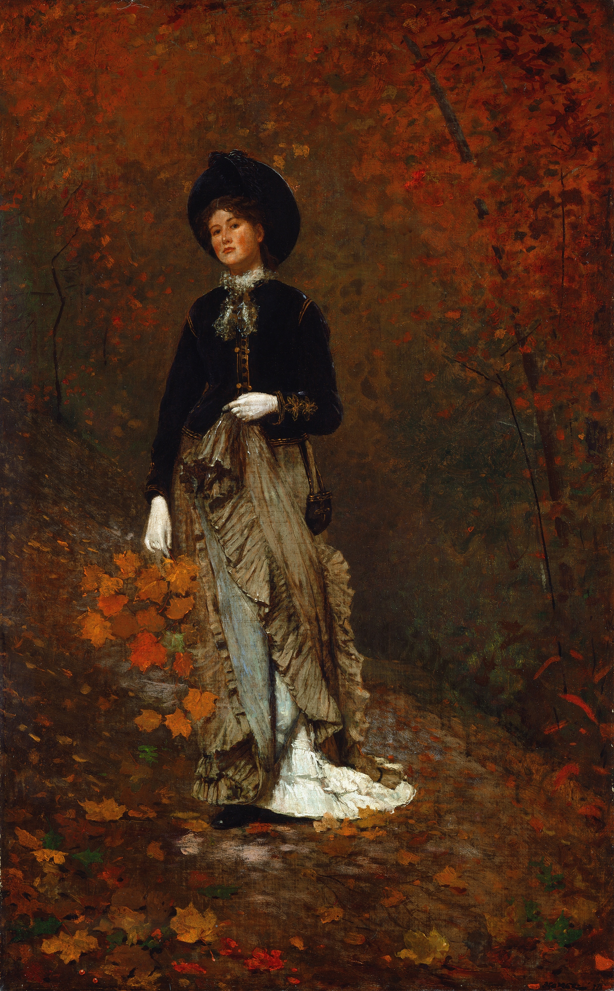 《秋天》（autumn）｜温斯洛·霍默 Winslow Homer｜1877
