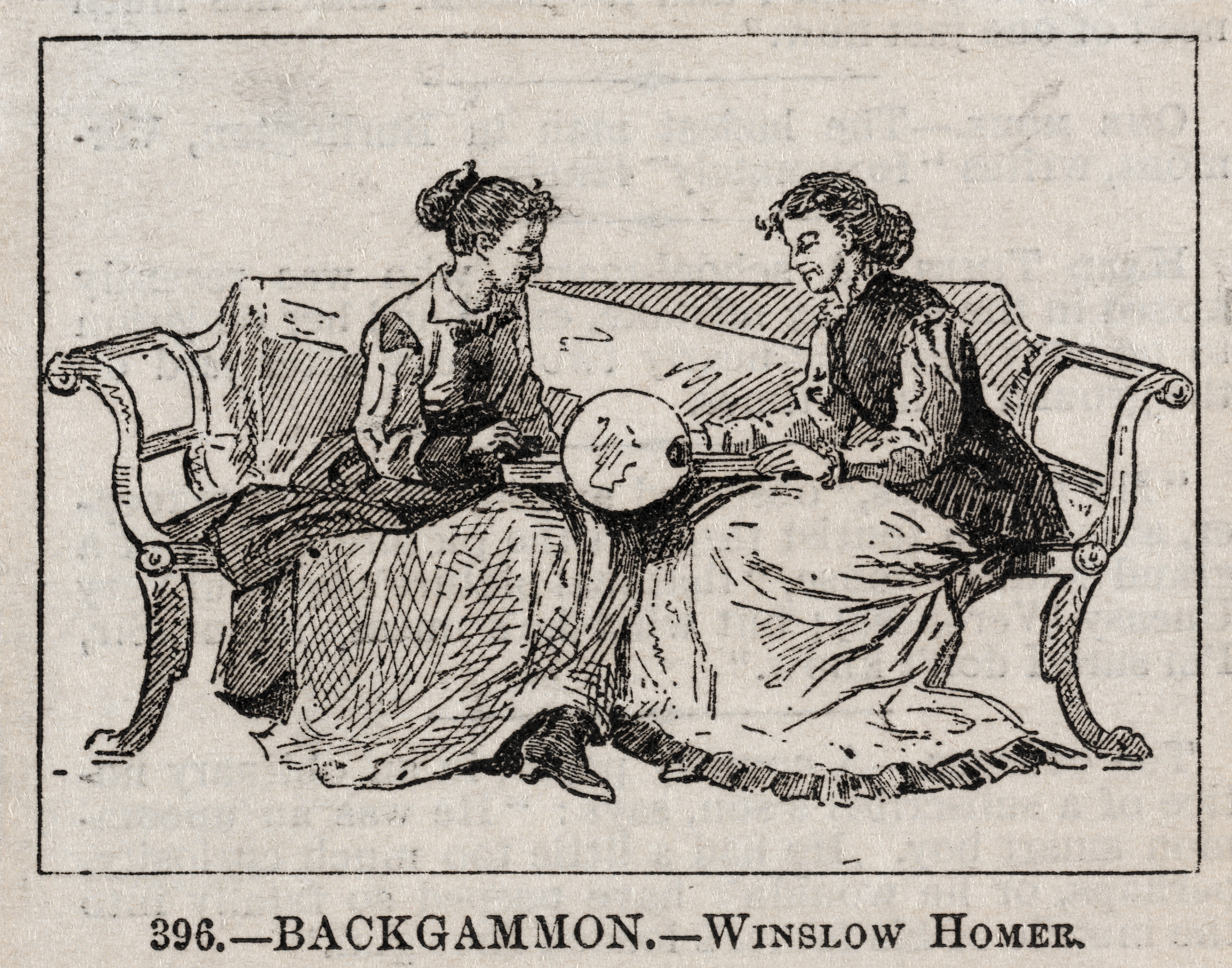 《双陆棋》（backgammon）｜温斯洛·霍默 Winslow Homer｜约1877