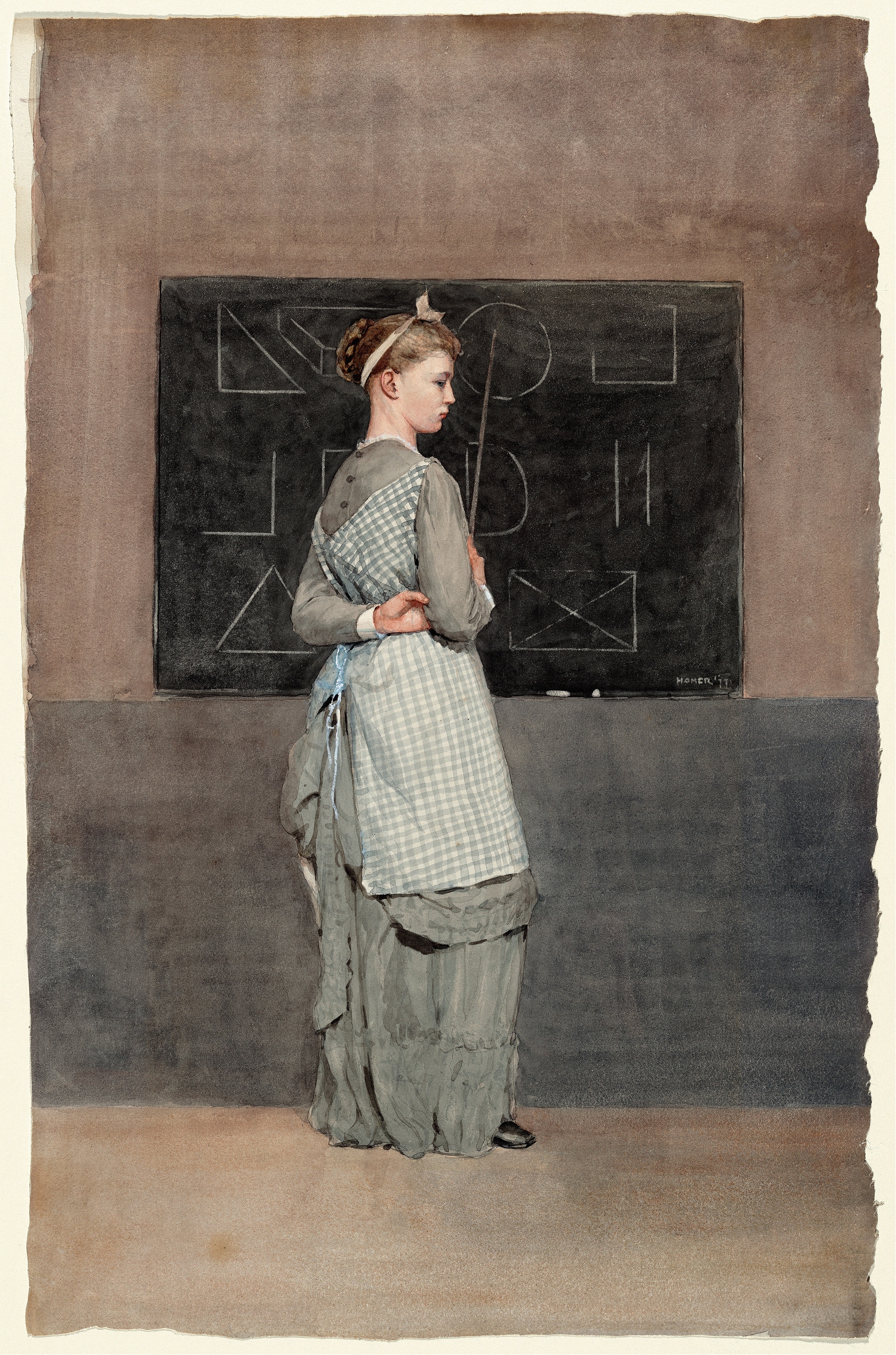 《黑板》（blackboard）｜温斯洛·霍默 Winslow Homer｜1877