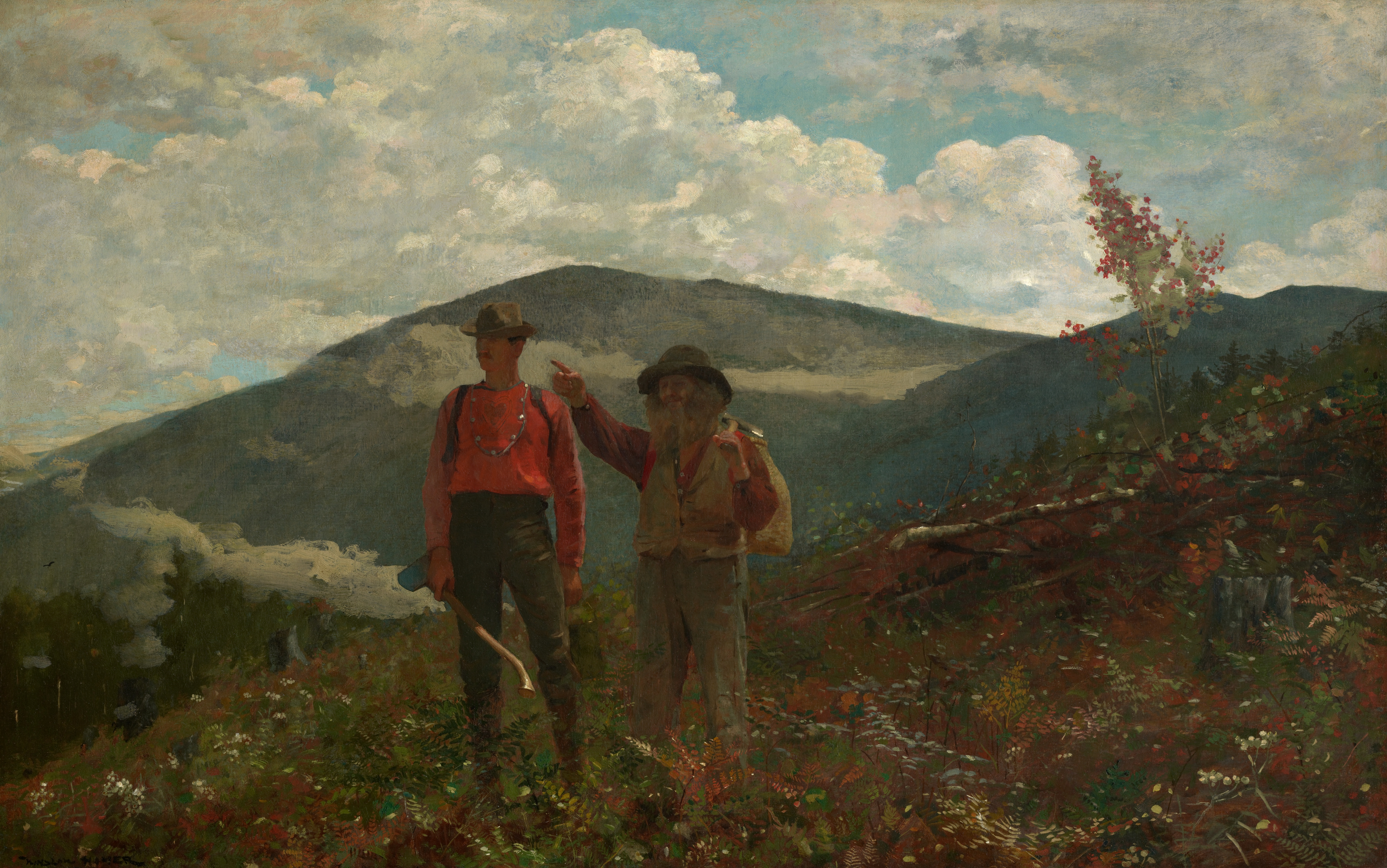 《两个导游》（two guides）｜温斯洛·霍默 Winslow Homer｜1877