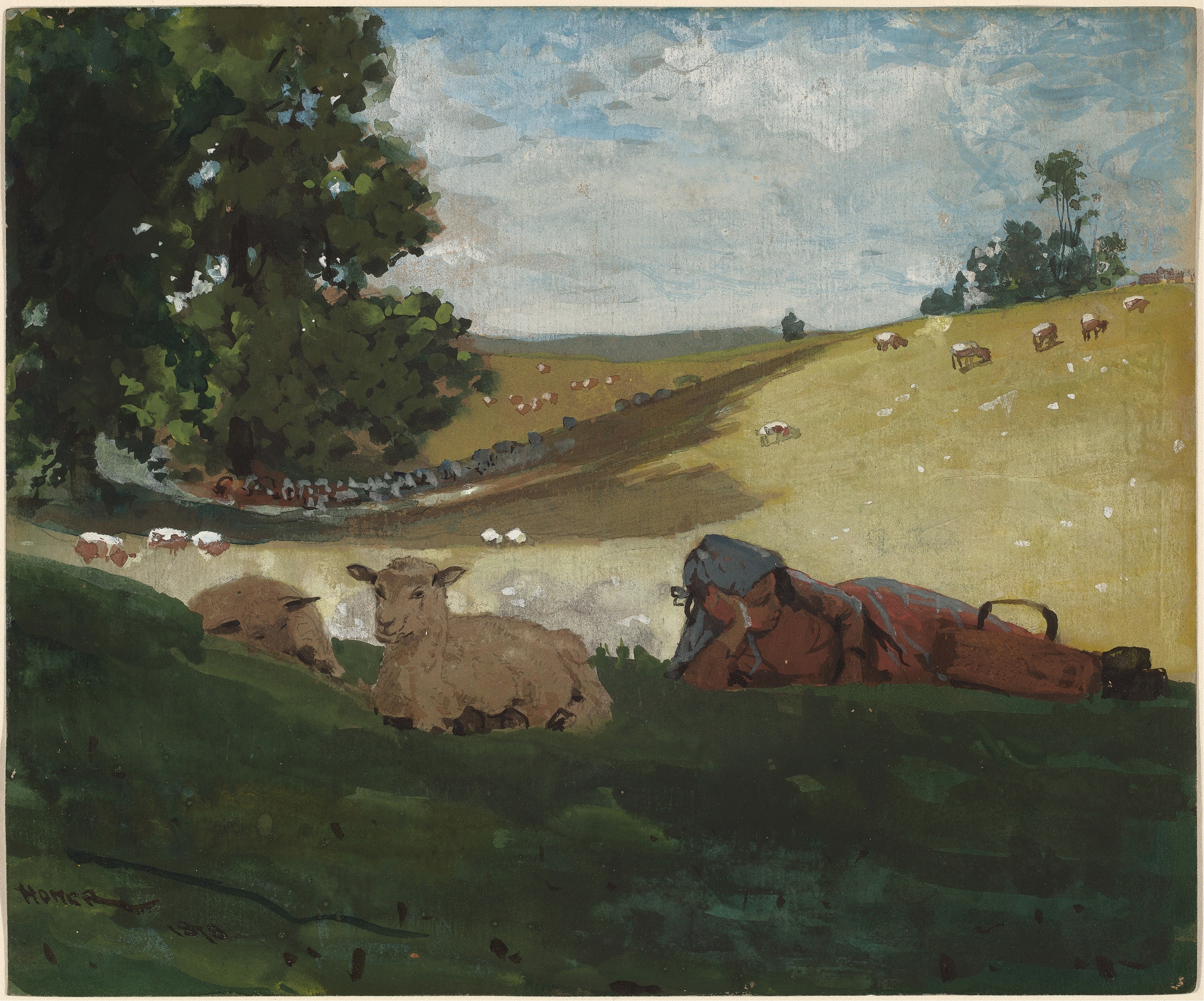 《温暖的午后》（warm afternoon）｜温斯洛·霍默 Winslow Homer｜1878