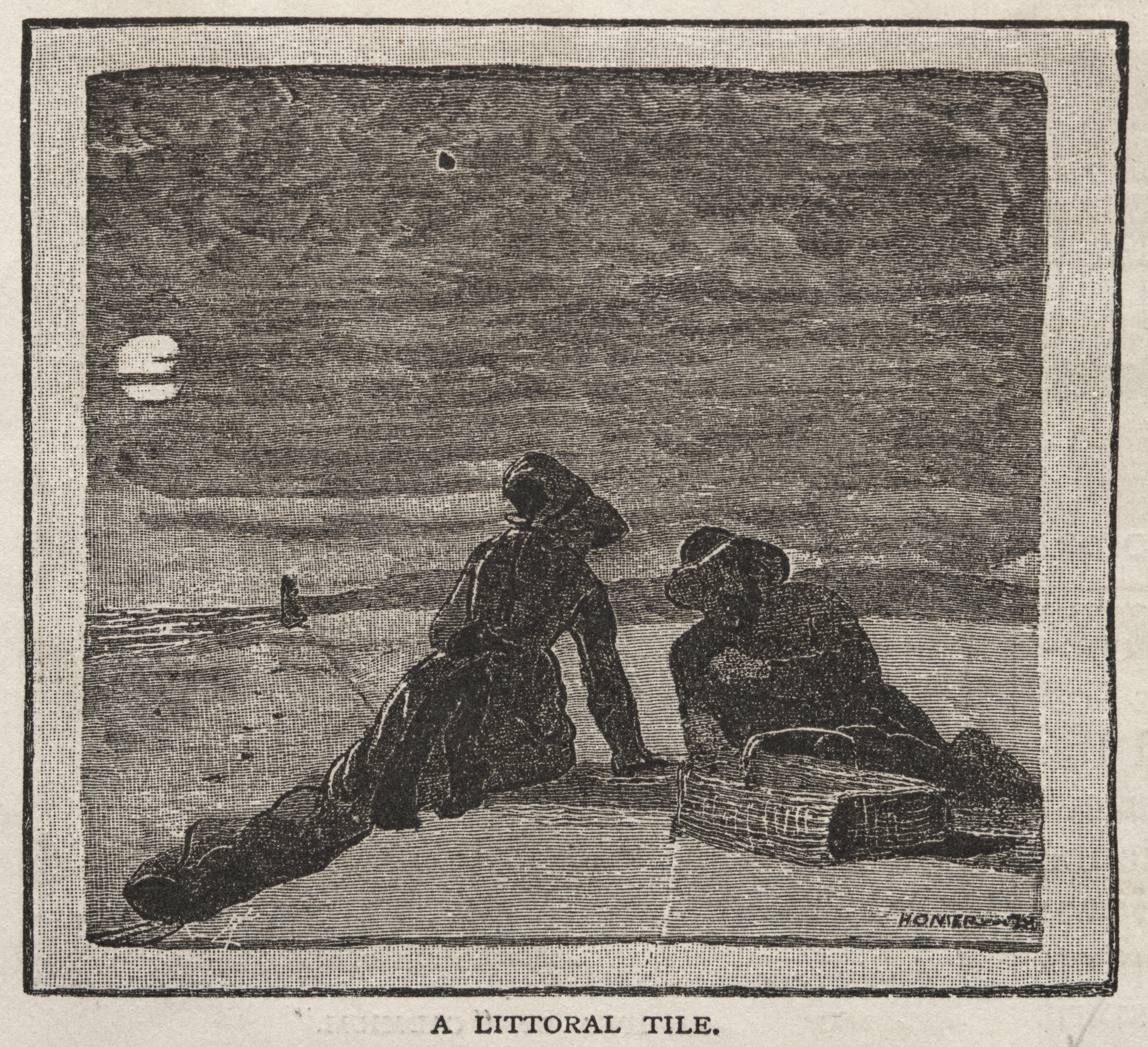 《沿海瓦片》（a littoral tile）｜温斯洛·霍默 Winslow Homer｜1879
