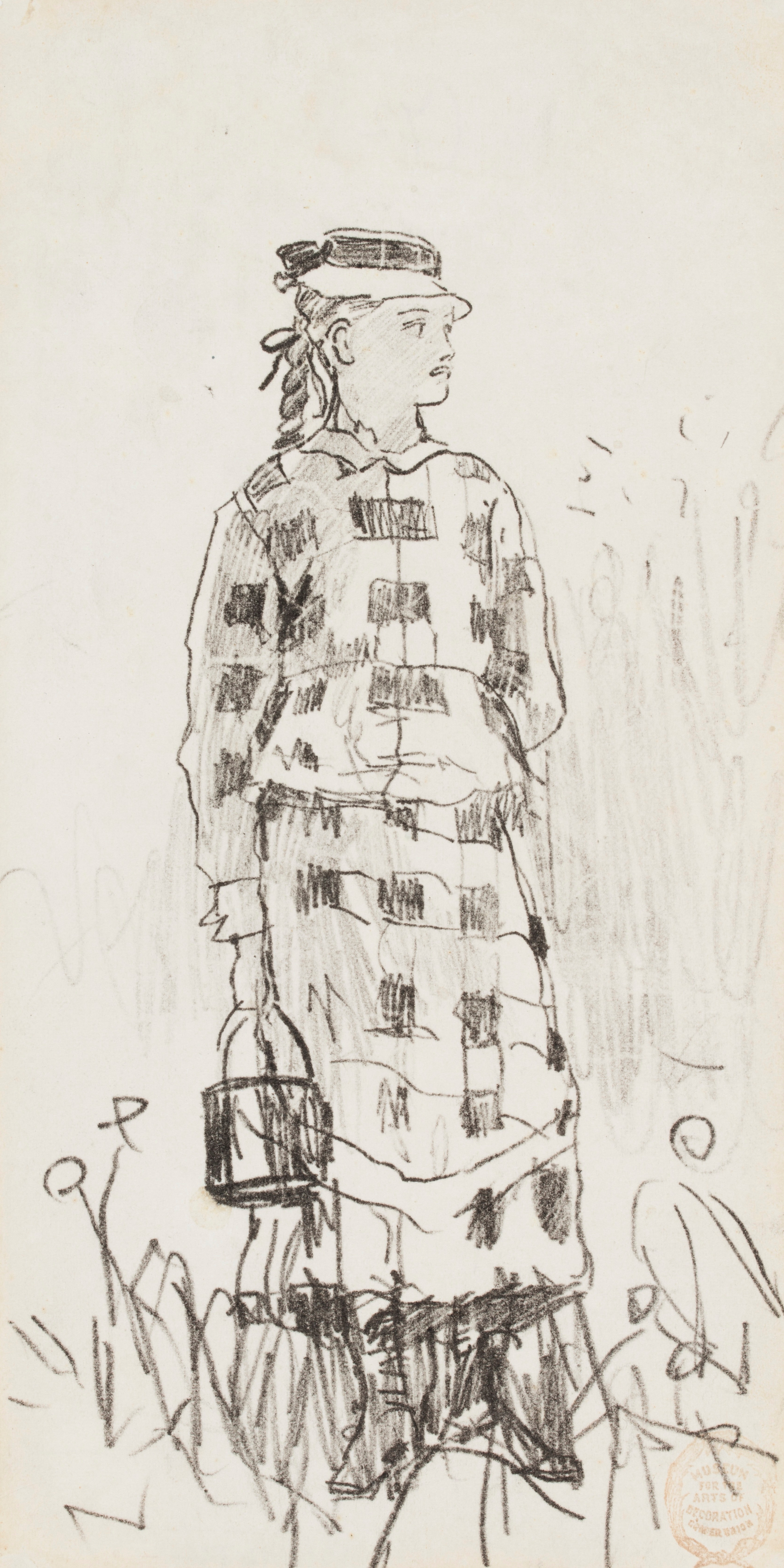 《提着水桶的女孩》（girl with a pail）｜温斯洛·霍默 Winslow Homer｜1879