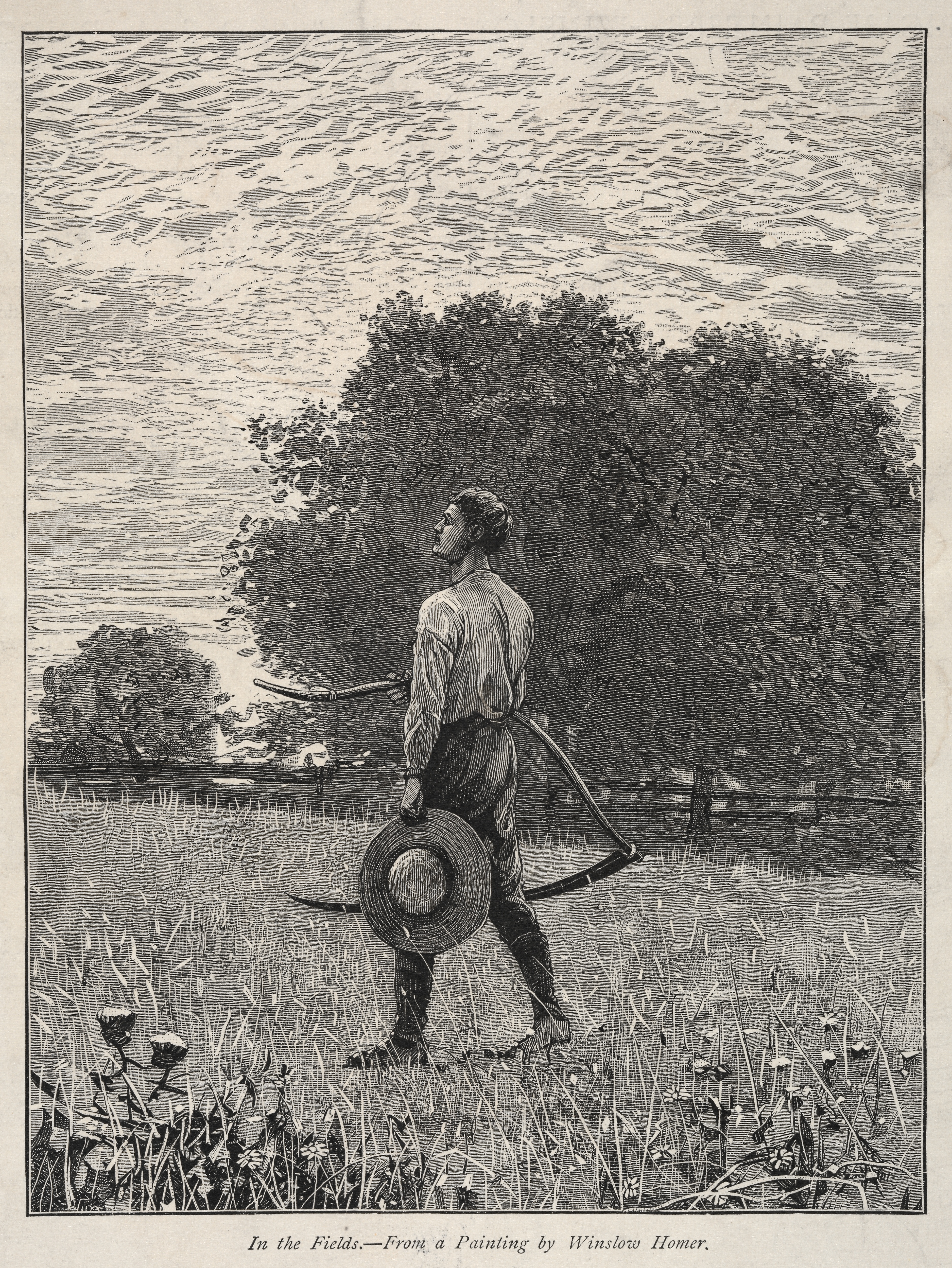 《在田野里》（in the fields）｜温斯洛·霍默 Winslow Homer｜约1879