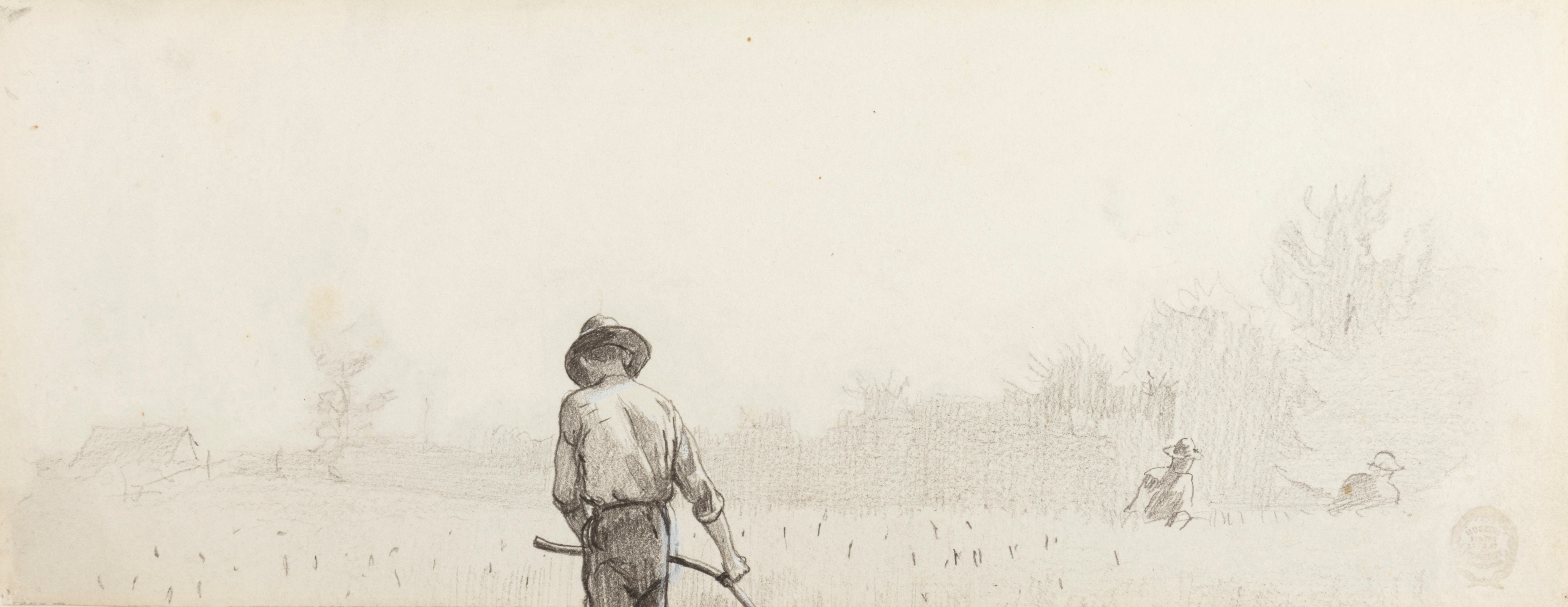 《拿着镰刀的男人》（man with a scythe）｜温斯洛·霍默 Winslow Homer｜约1879