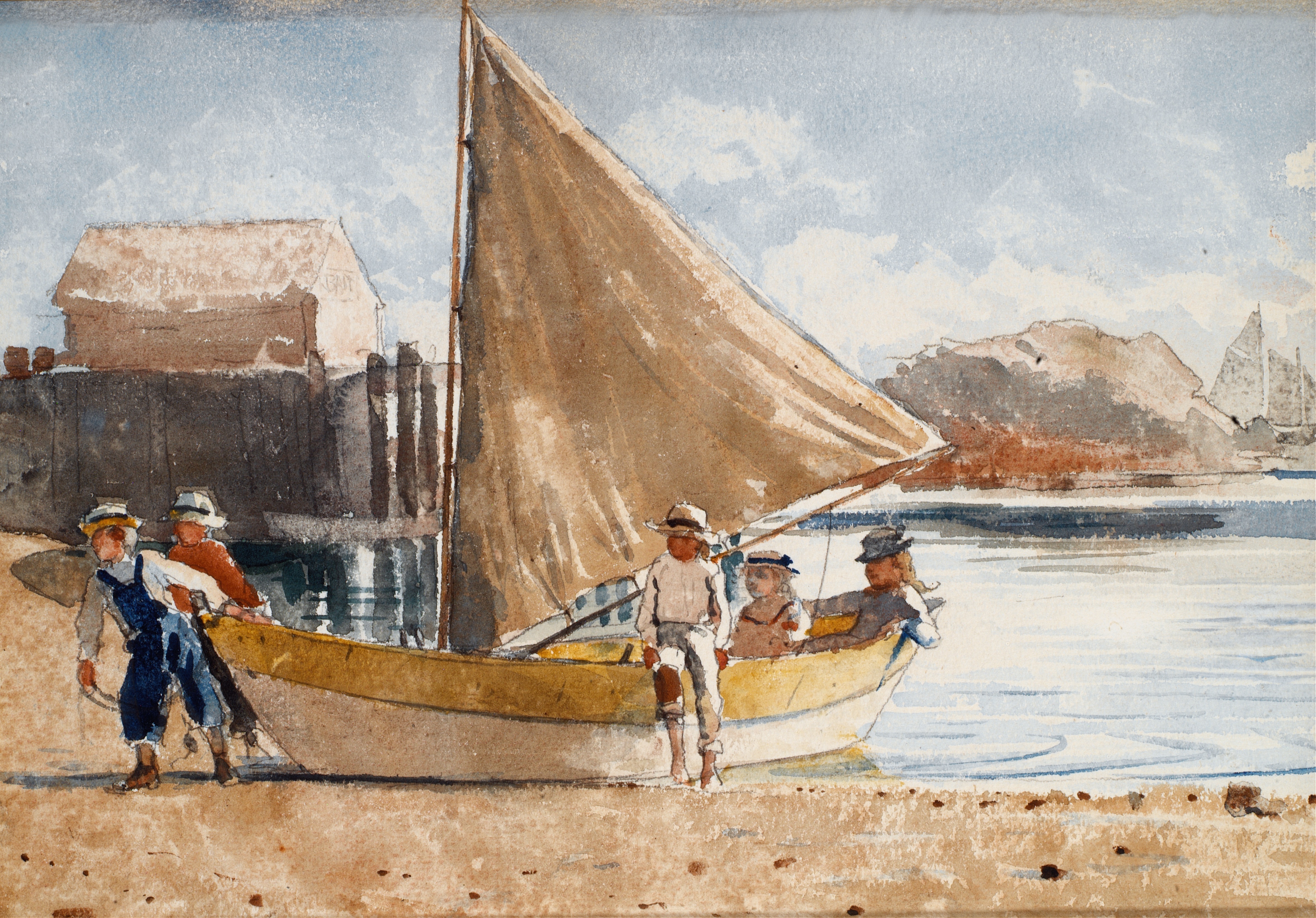 《夏令》（summertime）｜温斯洛·霍默 Winslow Homer｜1880