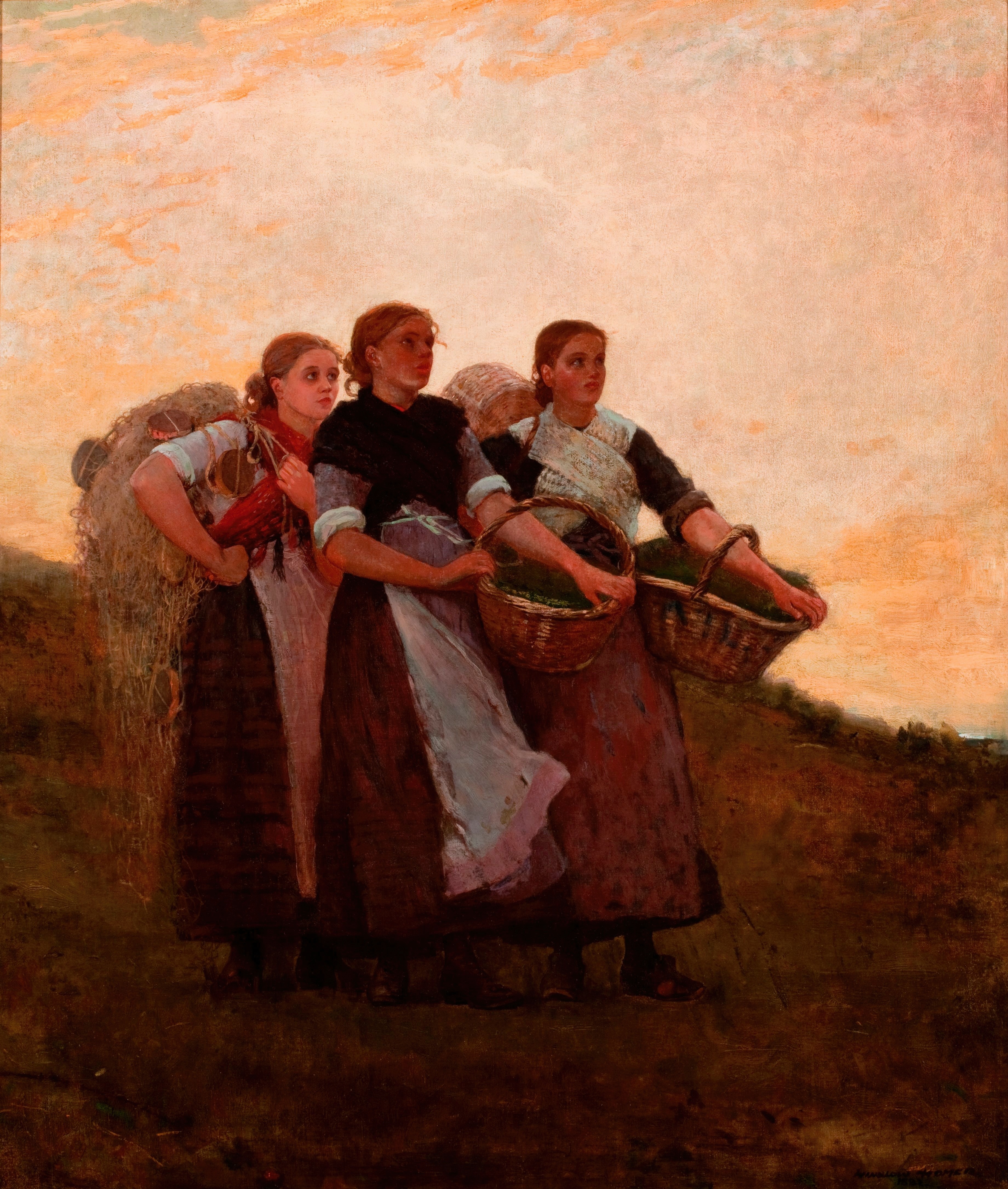 《听云雀》（hark the lark）｜温斯洛·霍默 Winslow Homer｜1882