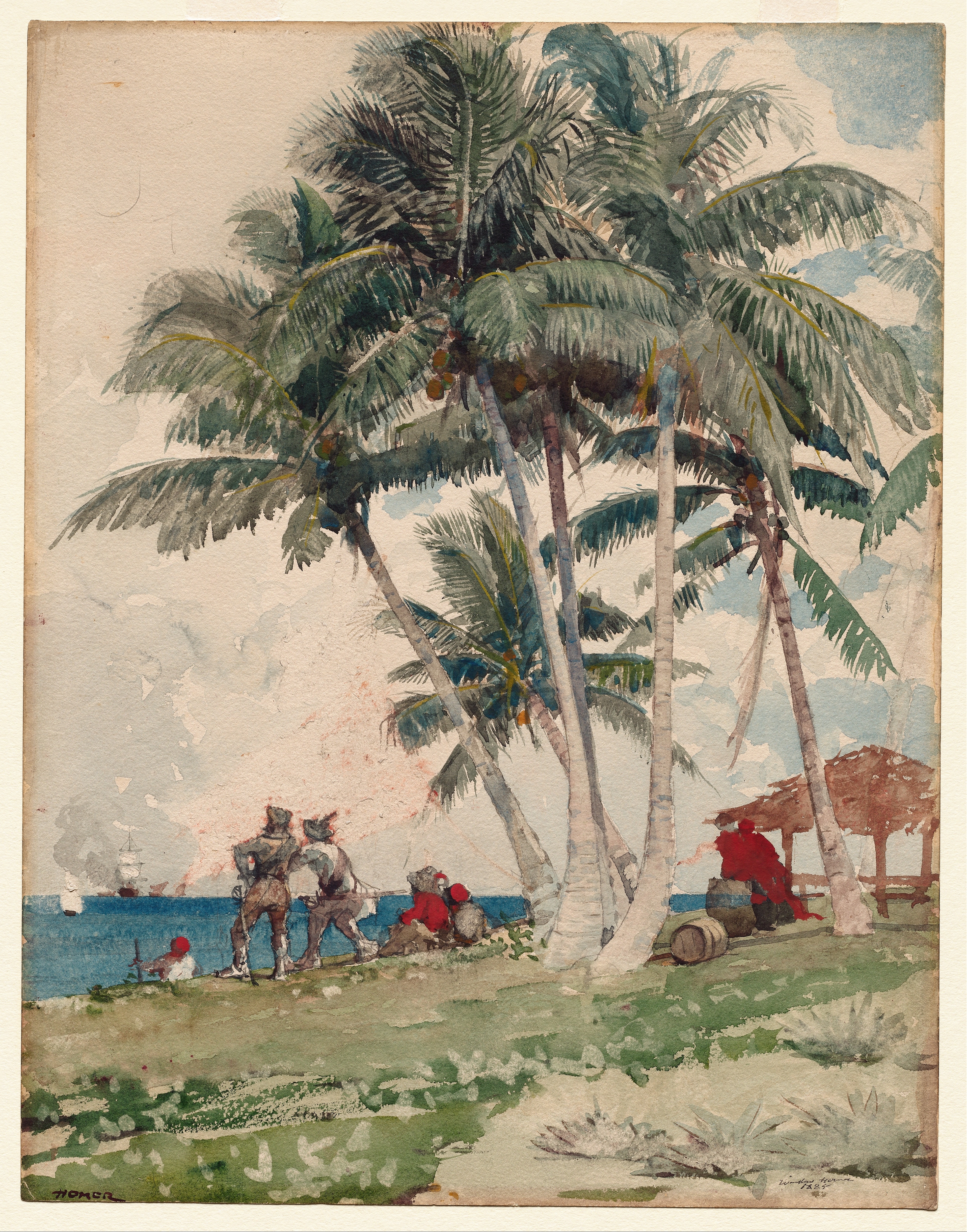 《海盗们》（the buccaneers）｜温斯洛·霍默 Winslow Homer｜1885