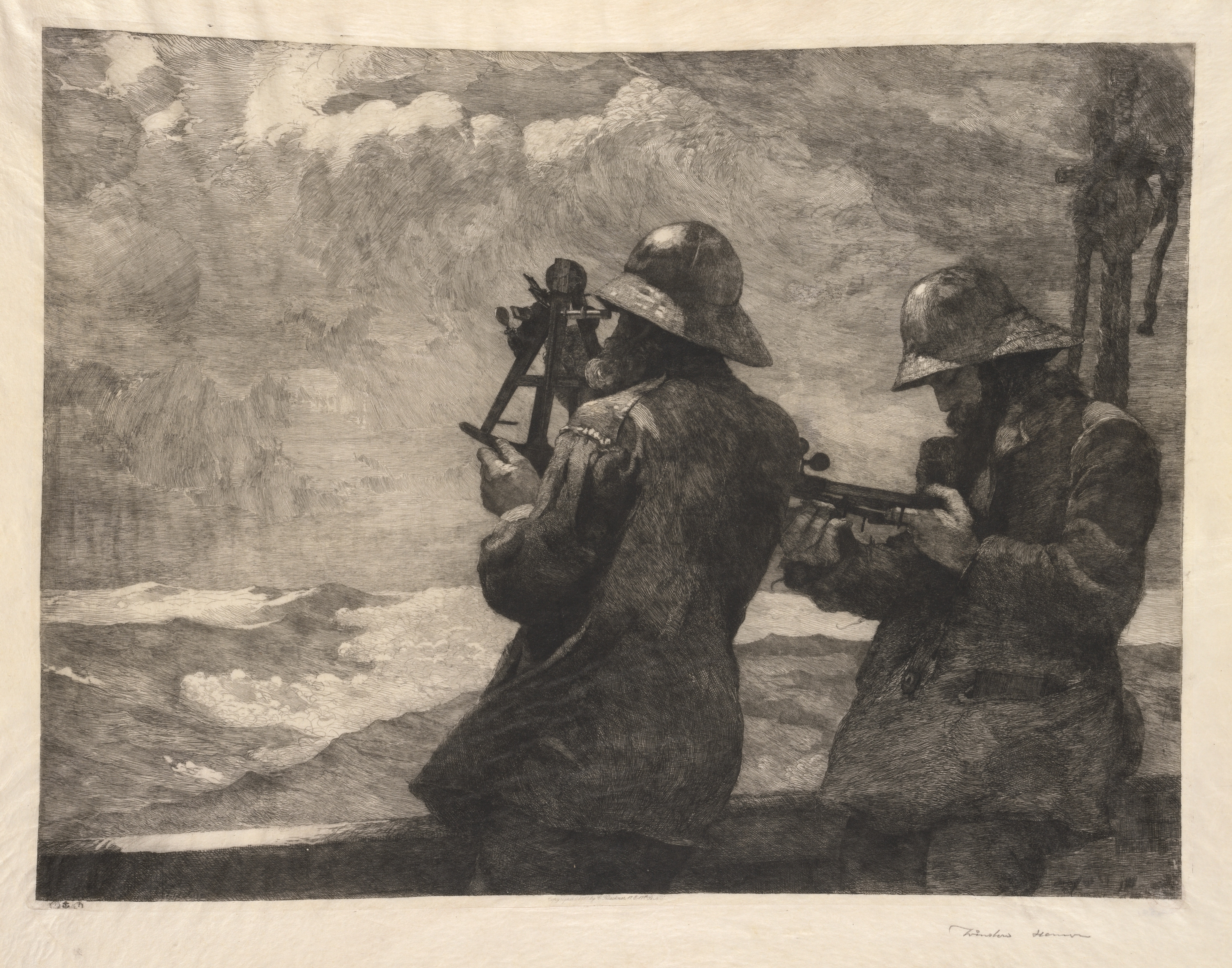 《八个铃》（eight bells）｜温斯洛·霍默 Winslow Homer｜1887
