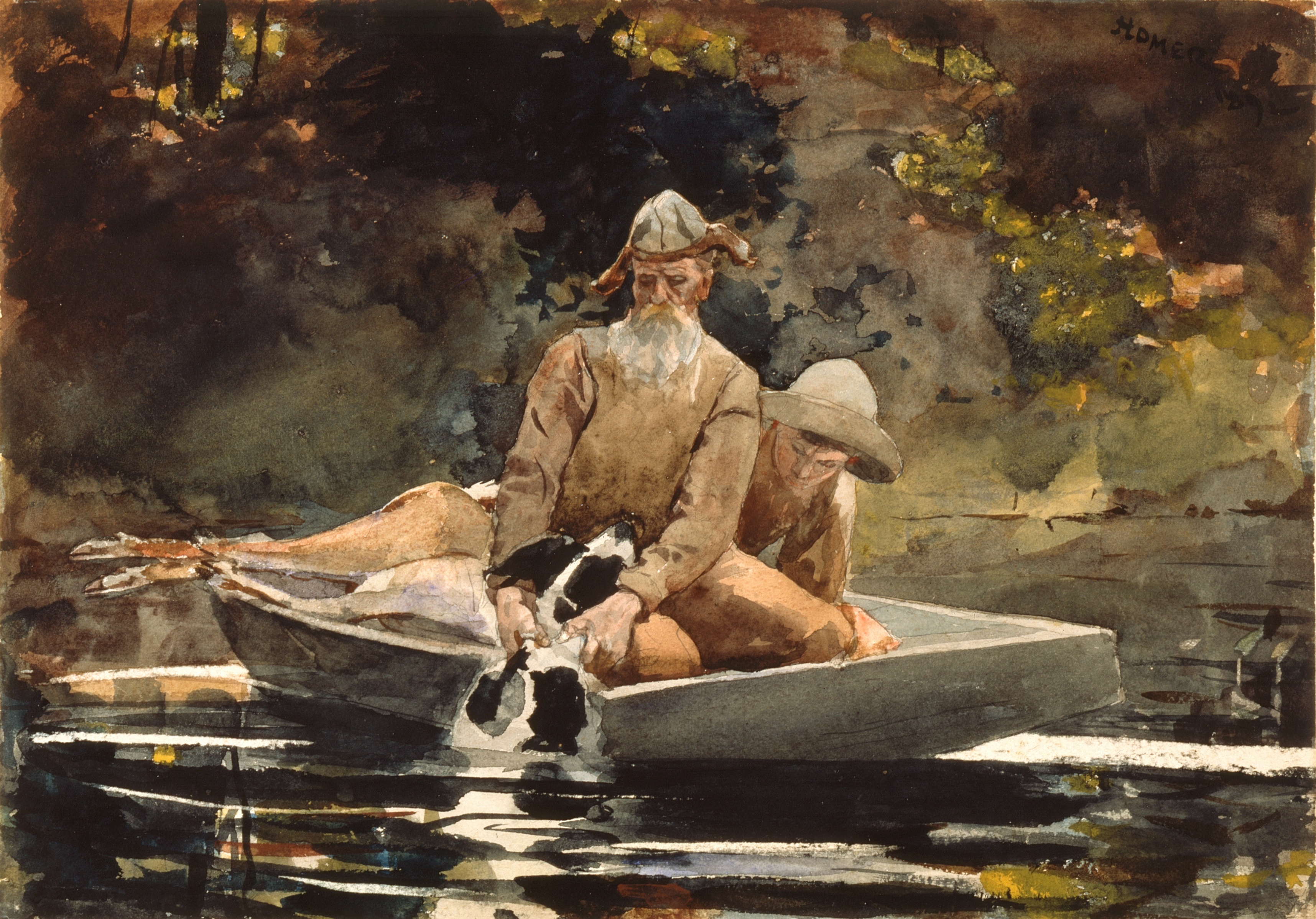 《狩猎后》（after the hunt）｜温斯洛·霍默 Winslow Homer｜1892