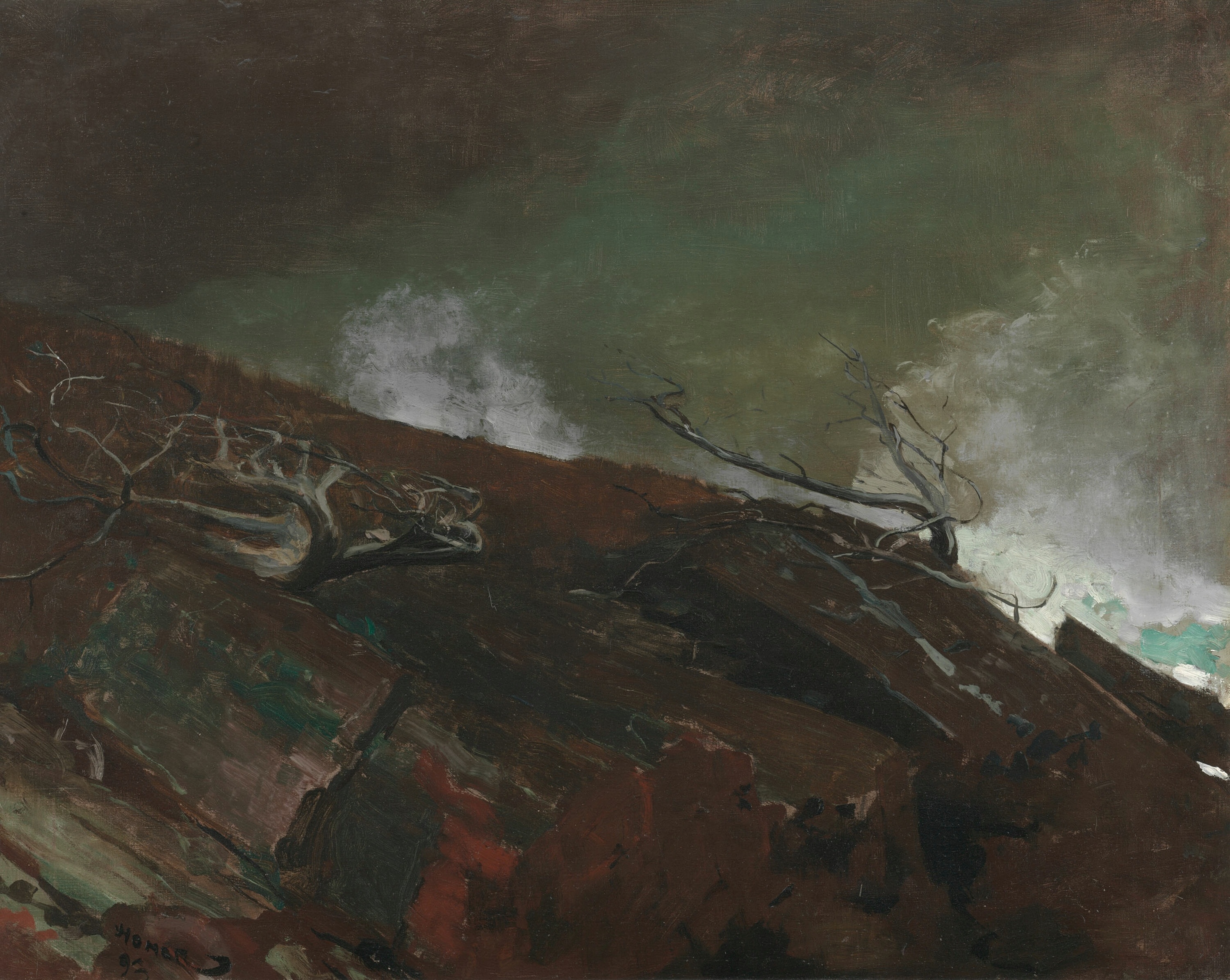 《缅因州海岸》（coast of maine）｜温斯洛·霍默 Winslow Homer｜1893