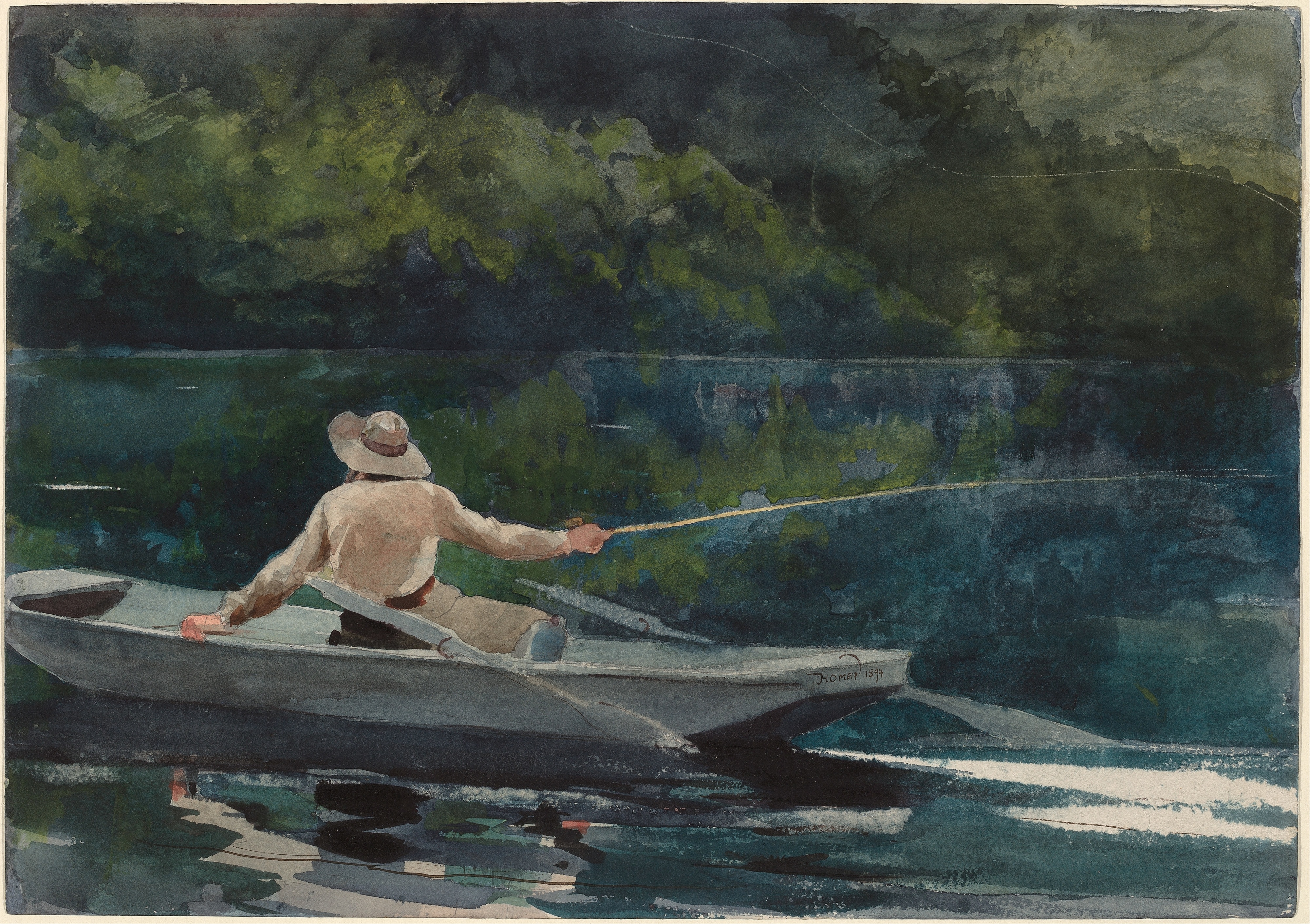 《选角二号》（casting number two）｜温斯洛·霍默 Winslow Homer｜1894