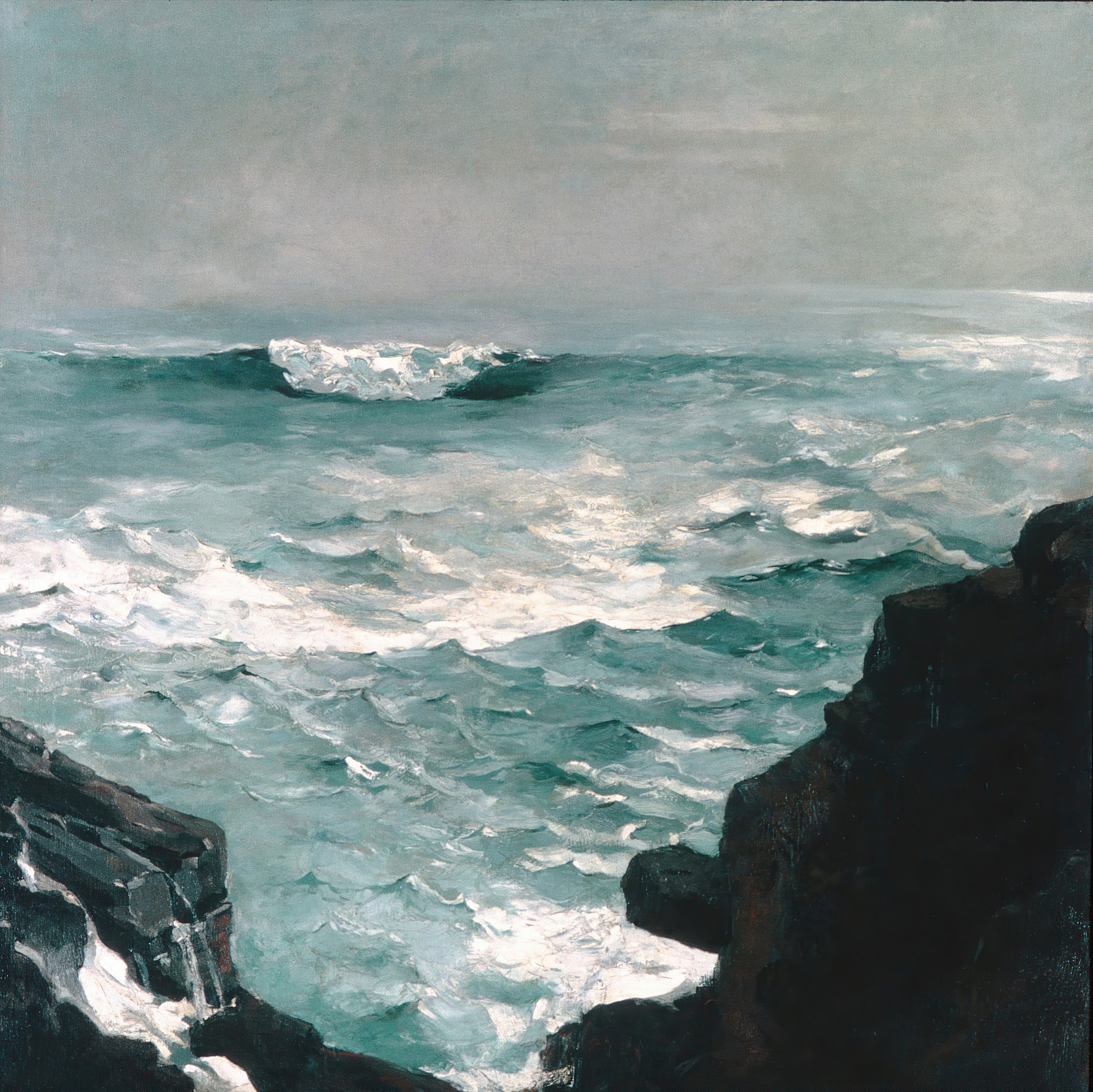 《加农岩》（cannon rock）｜温斯洛·霍默 Winslow Homer｜1895