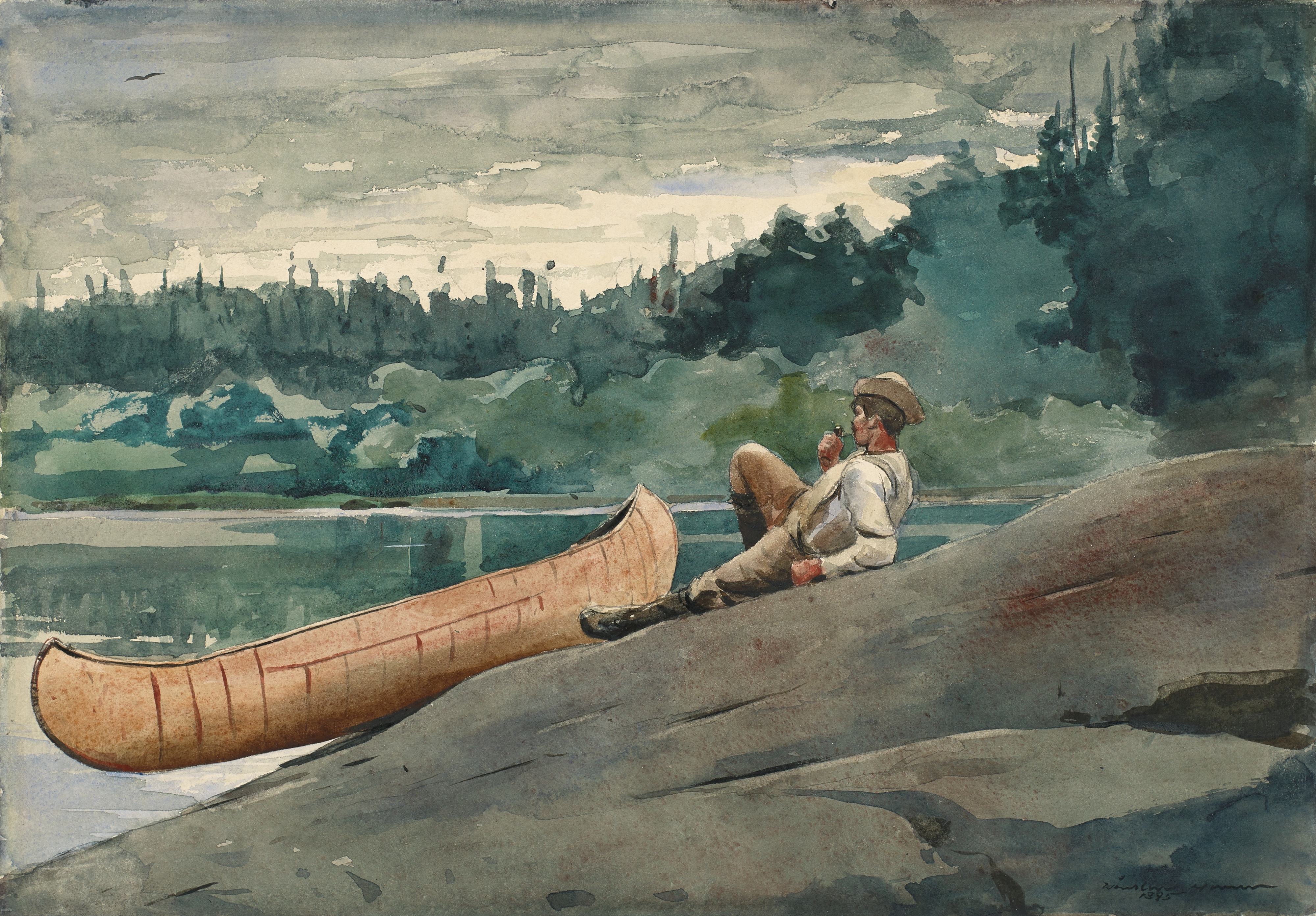 《指南》（the guide）｜温斯洛·霍默 Winslow Homer｜1895
