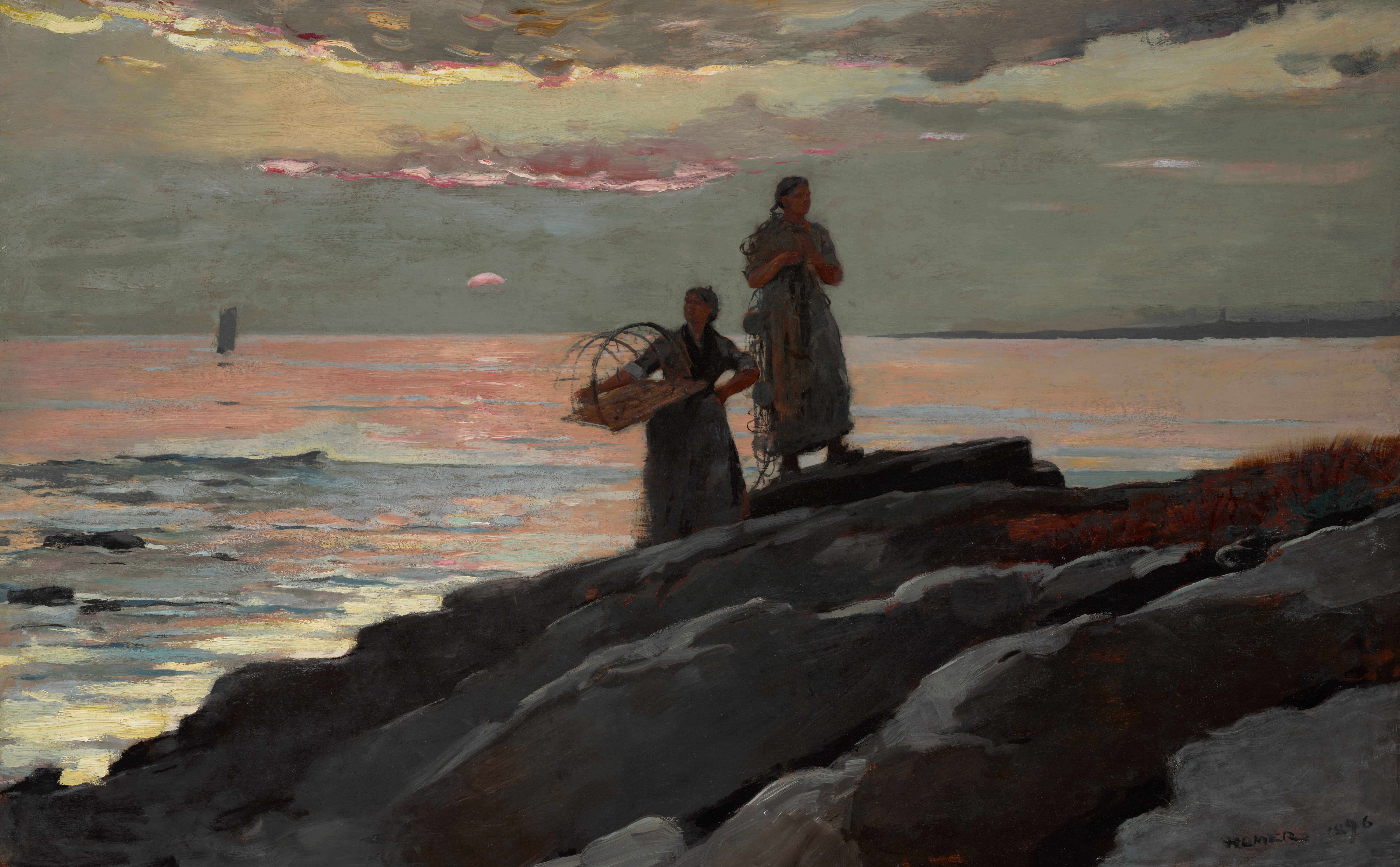 《海湾麻袋》（bay sack）｜温斯洛·霍默 Winslow Homer｜1896