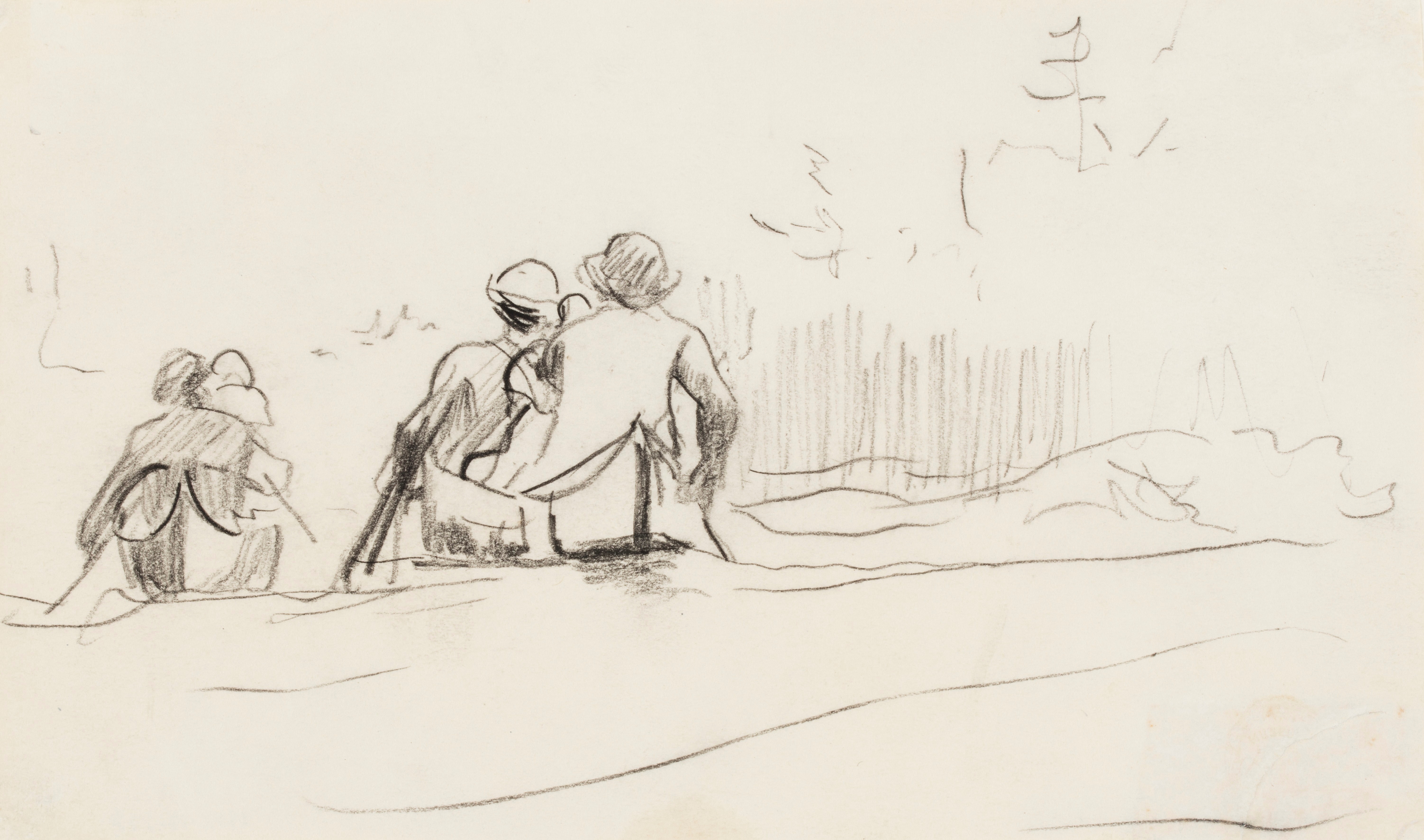 《两艘独木舟的船尾视图》（stern view of two canoes）｜温斯洛·霍默 Winslow Homer｜1897