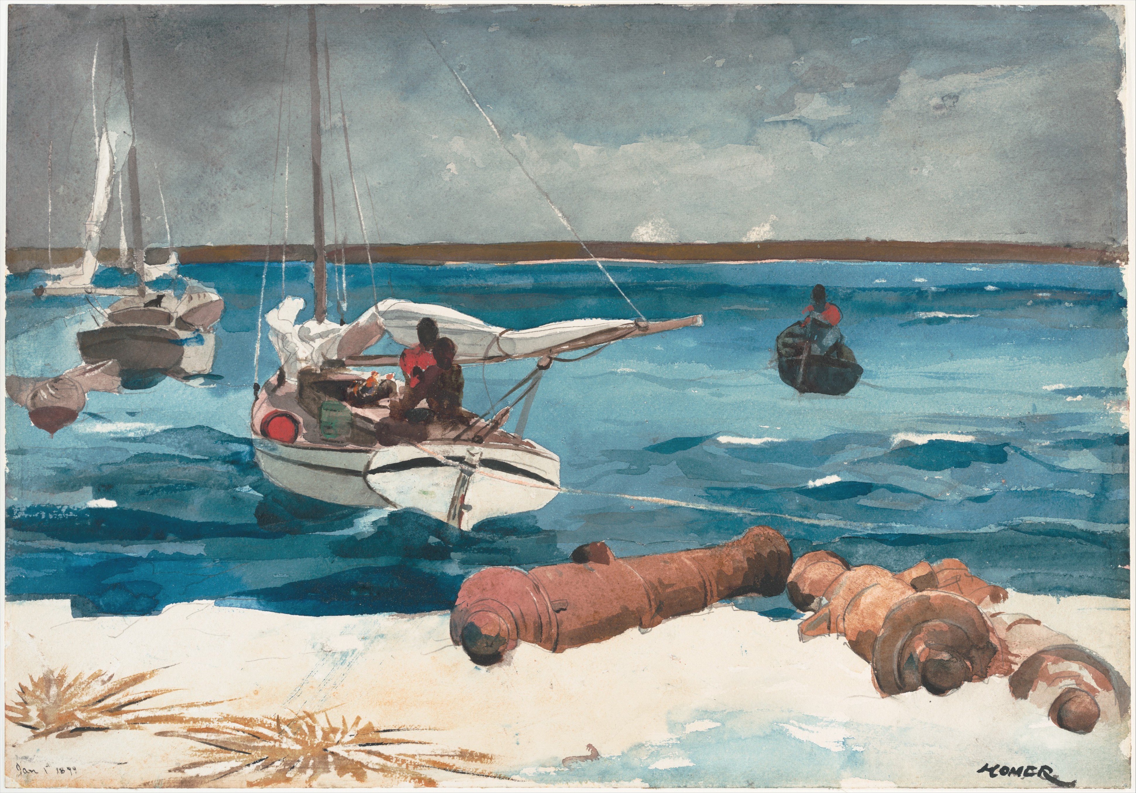 《拿骚》（nassau）｜温斯洛·霍默 Winslow Homer｜1899