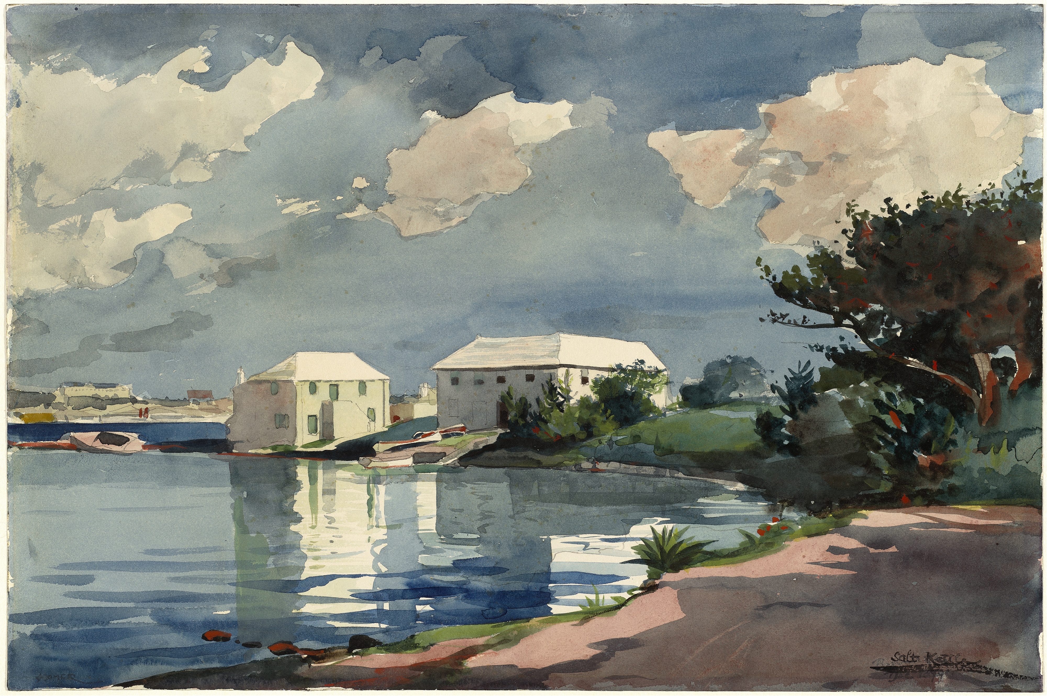 《盐壶百慕大》（salt kettle bermuda）｜温斯洛·霍默 Winslow Homer｜1899
