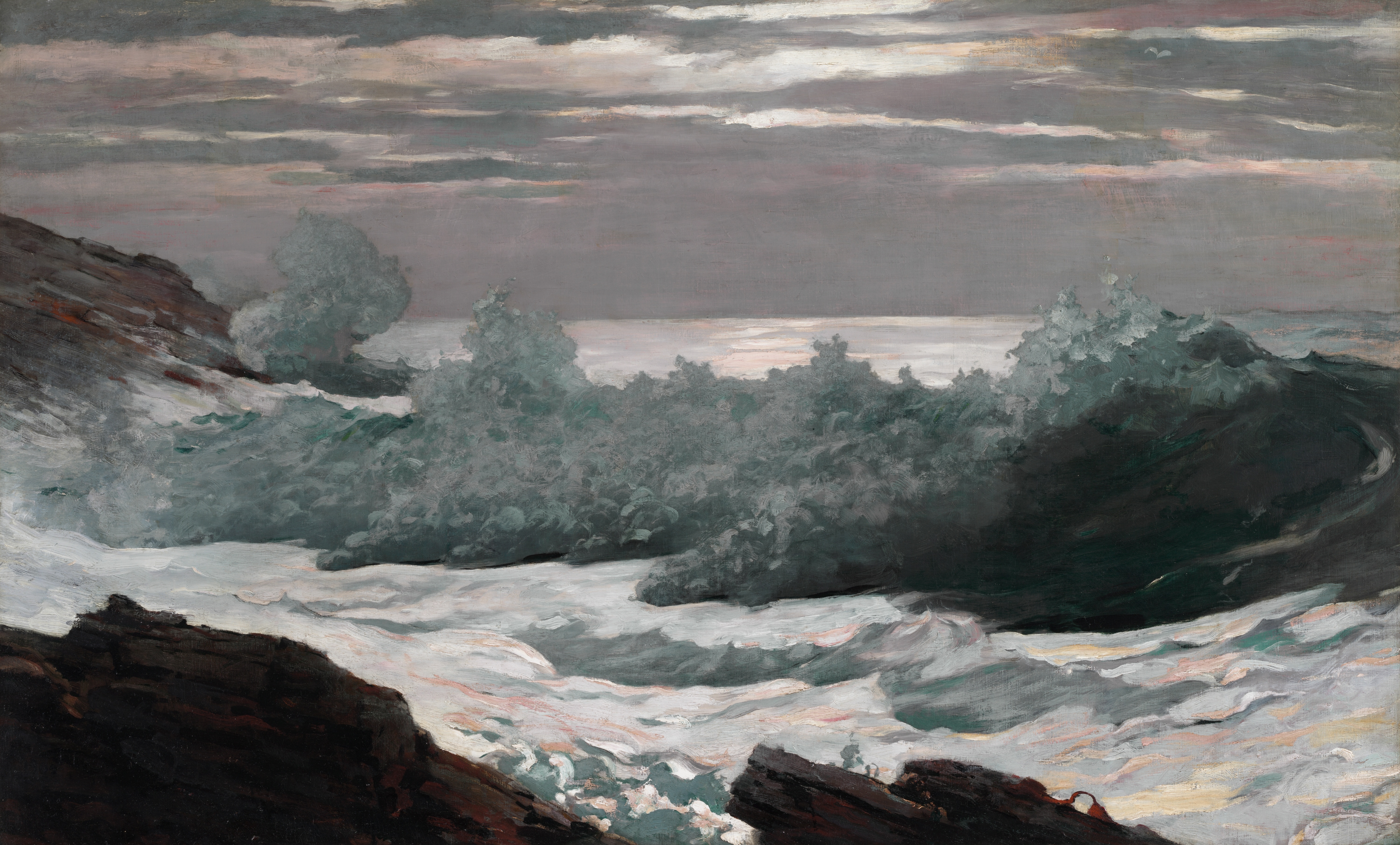 《海上风暴过后的清晨》（early morning after a storm at sea）｜温斯洛·霍默 Winslow Homer｜1900–1903